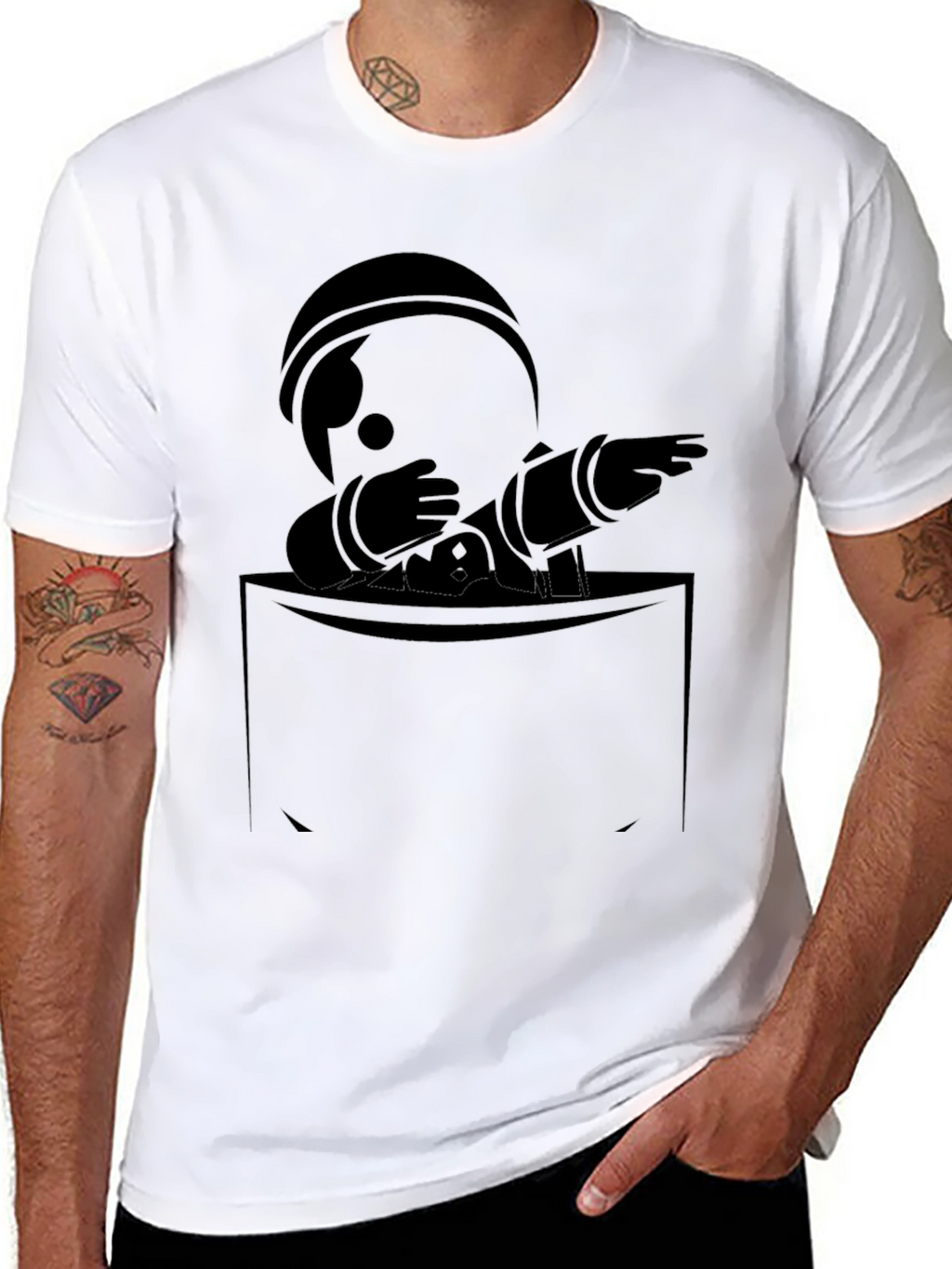 Astronaut Dab Pocket T-Shirt
