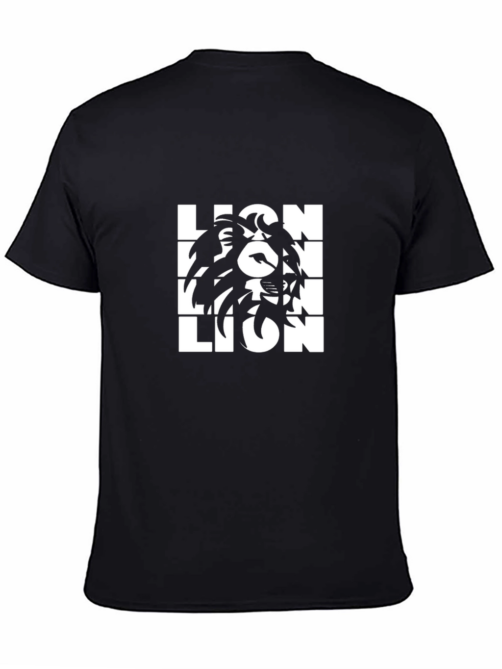 Lion Graphic Tee - Bold Black T-Shirt