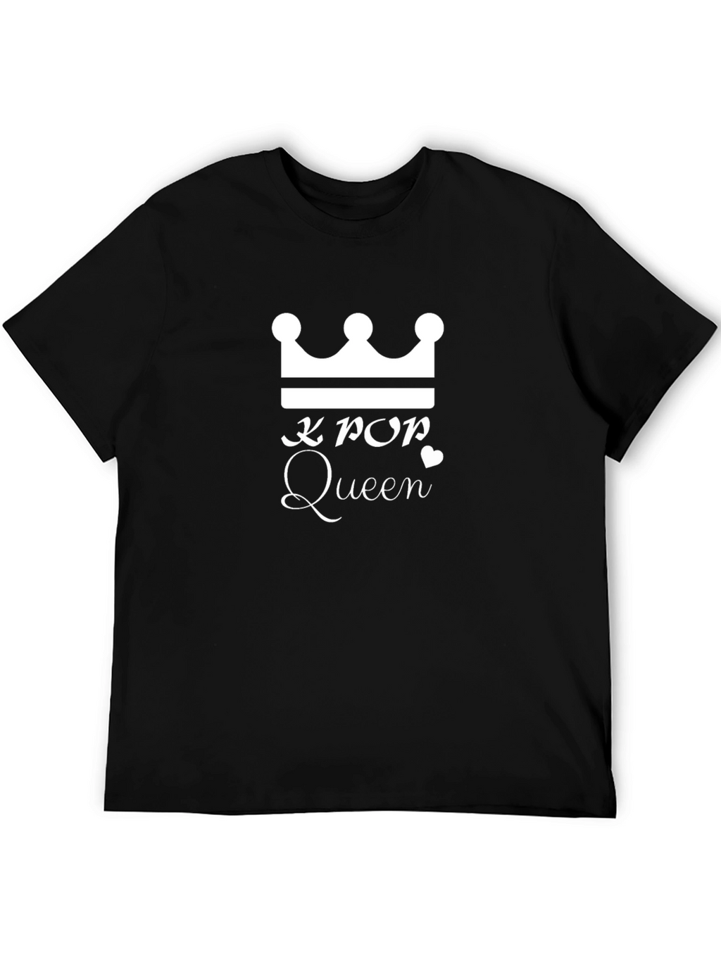 K-Pop Queen Crown Graphic Tee - Trendy Unisex T-Shirt