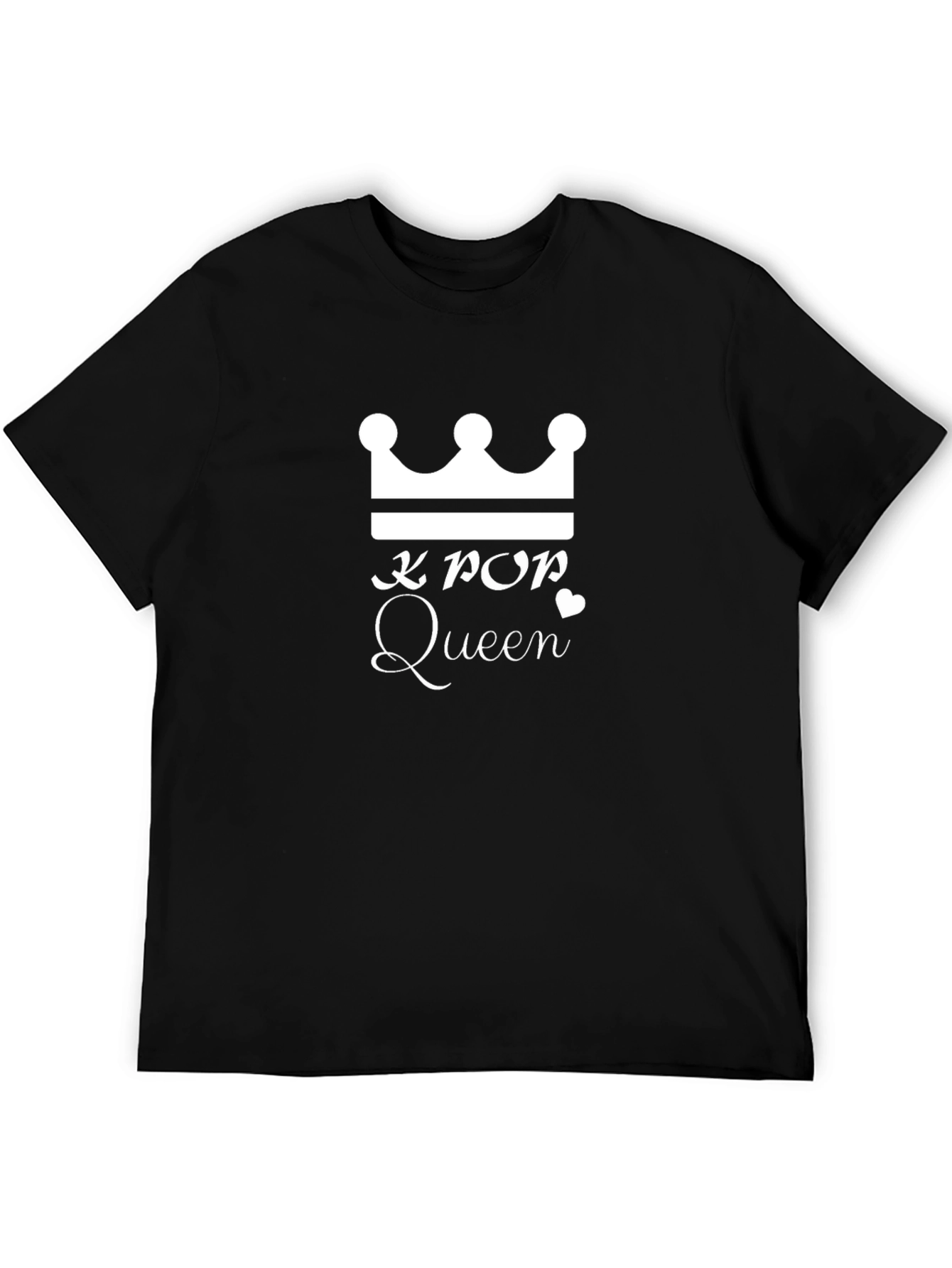K-Pop Queen Crown Graphic Tee - Trendy Unisex T-Shirt