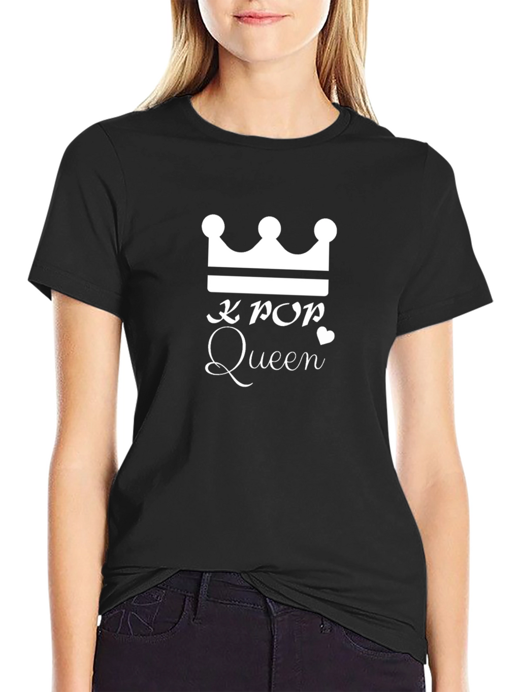 K-Pop Queen Crown Graphic Tee - Trendy Unisex T-Shirt