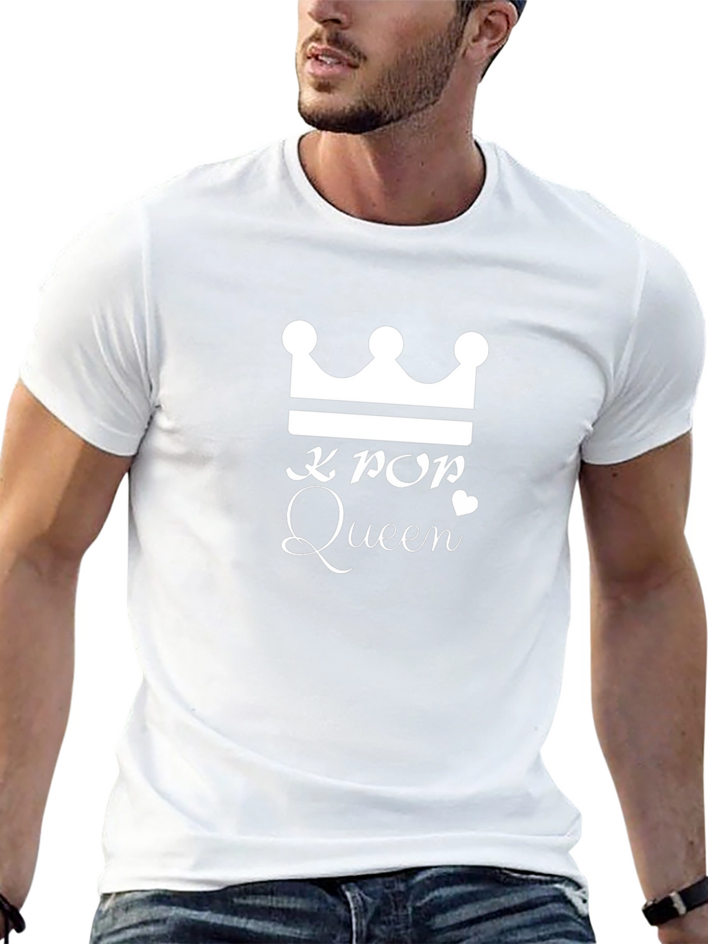 K-Pop Queen Crown Graphic Tee - Trendy Unisex T-Shirt