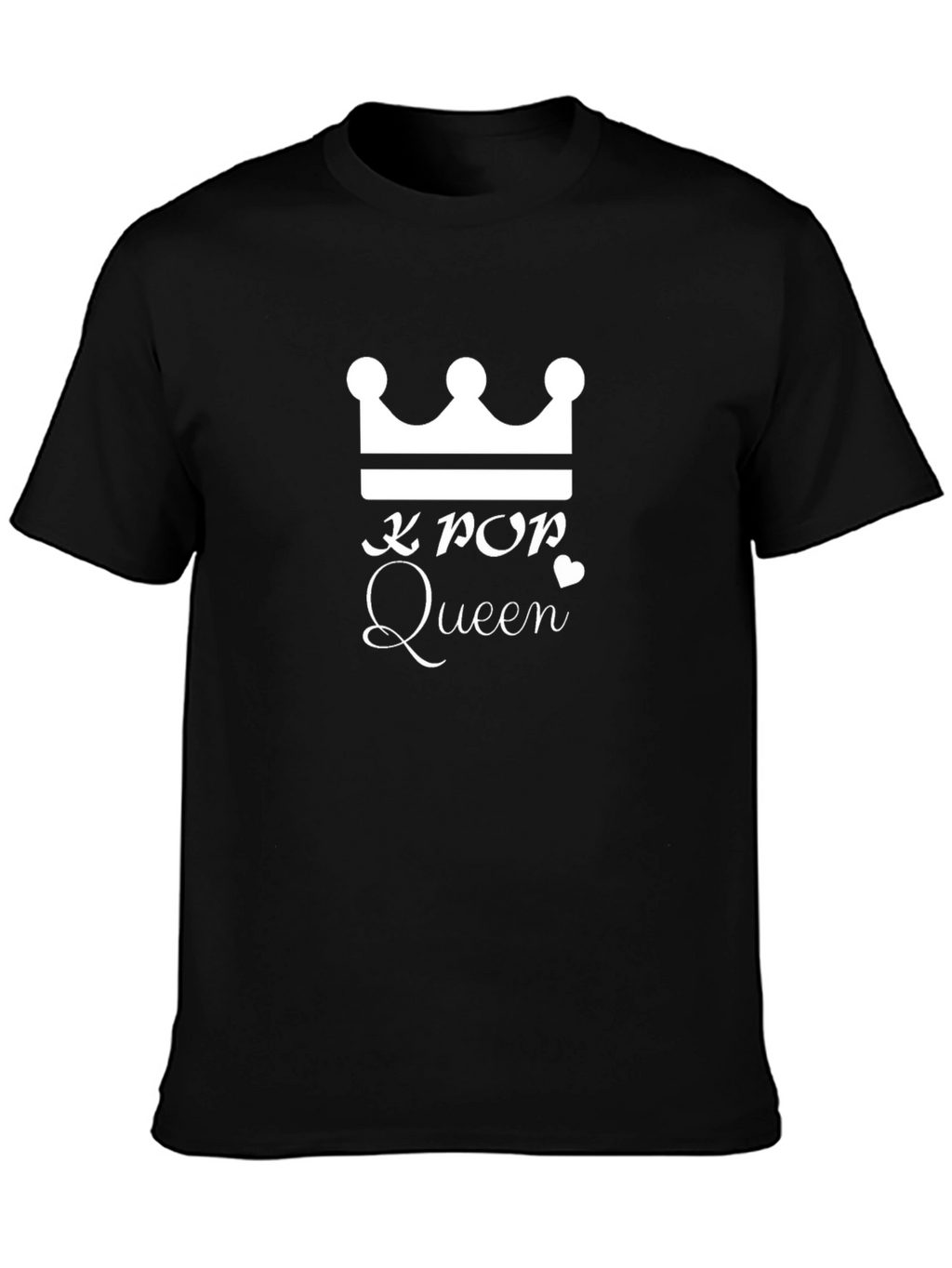 K-Pop Queen Crown Graphic Tee - Trendy Unisex T-Shirt