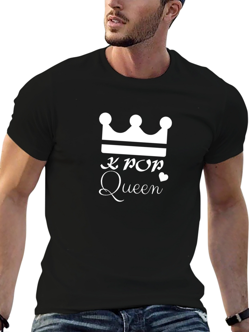 K-Pop Queen Crown Graphic Tee - Trendy Unisex T-Shirt