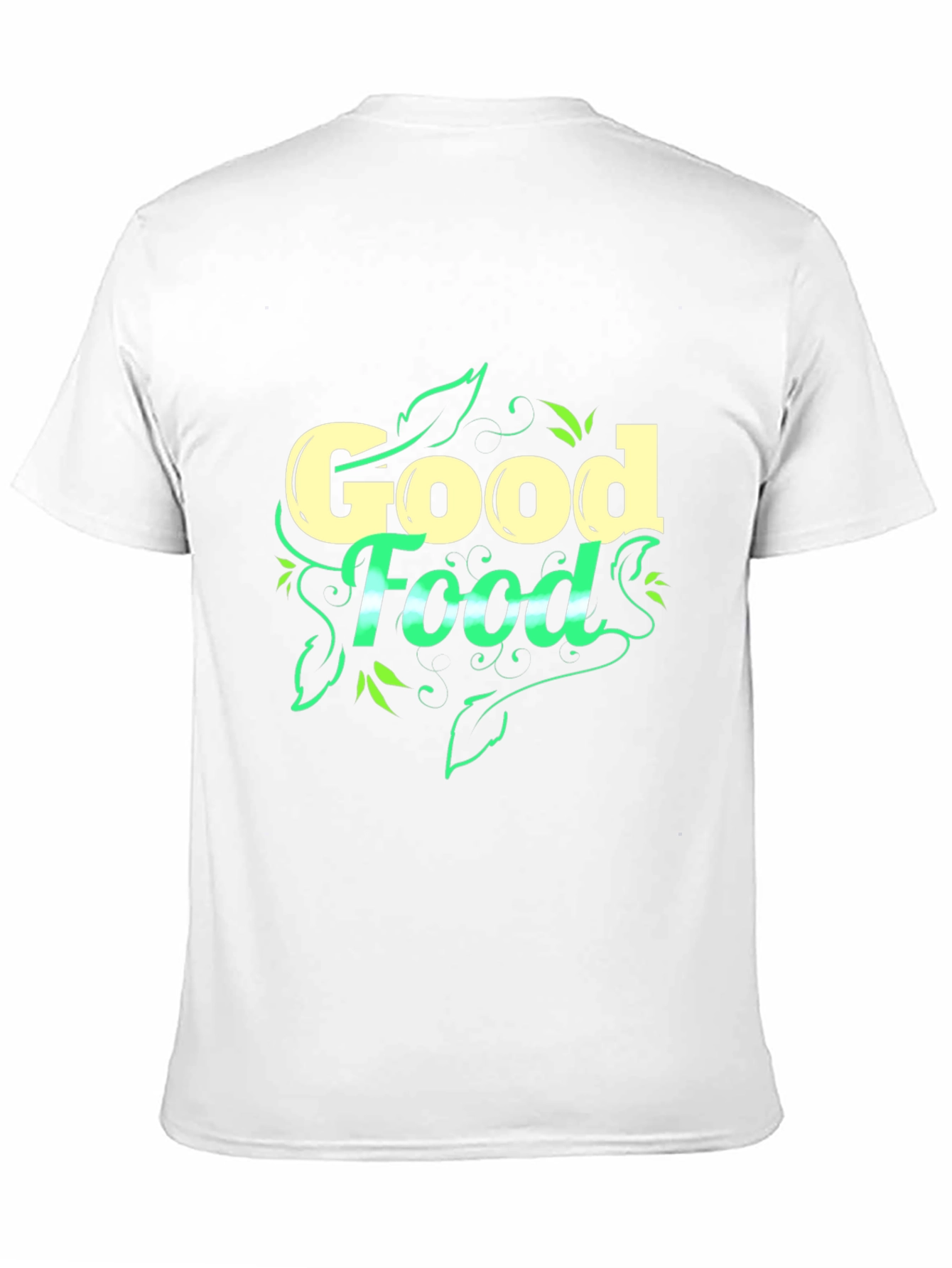 Good Food Graphic Black T-Shirt