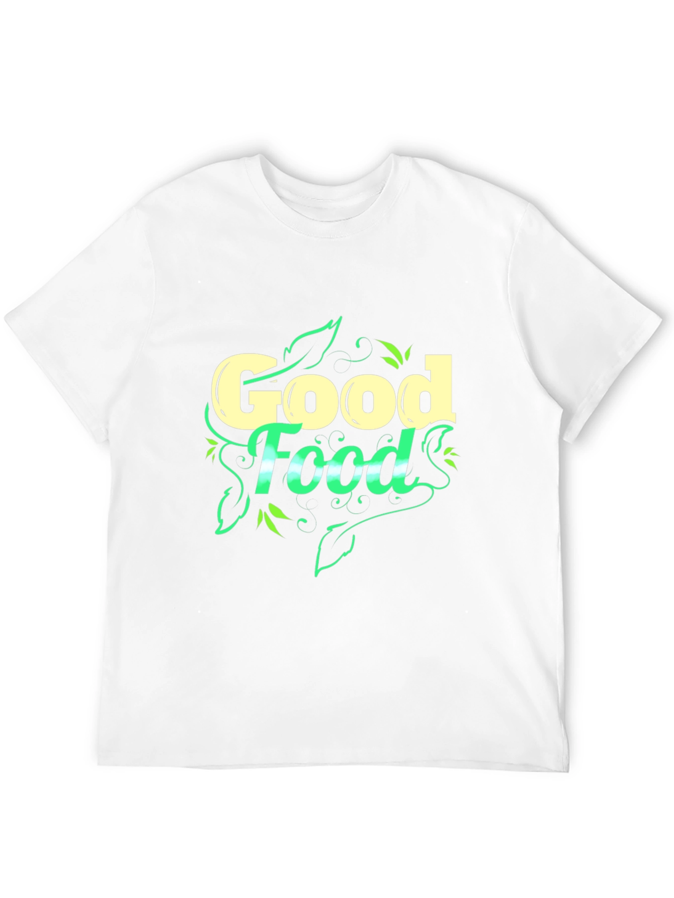 Good Food Graphic Black T-Shirt