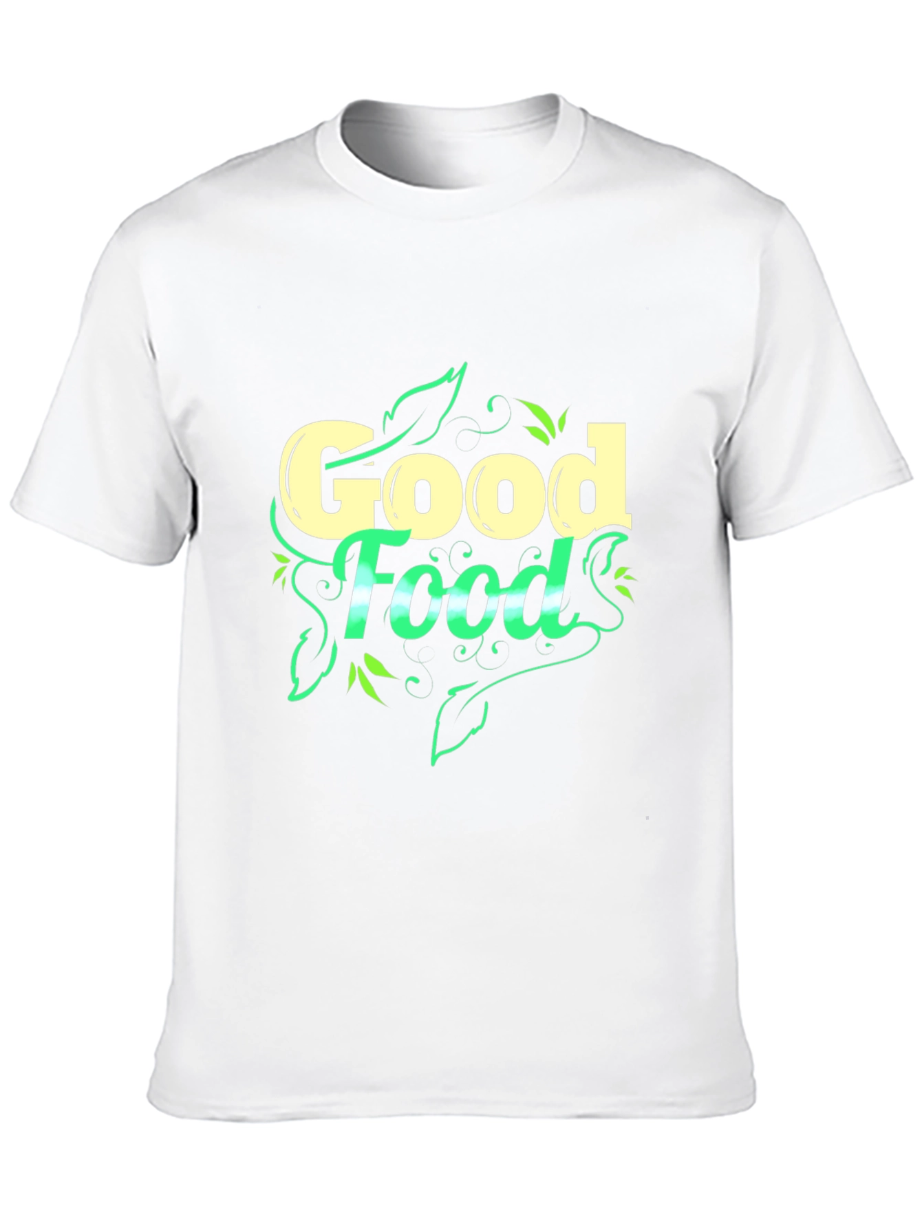 Good Food Graphic Black T-Shirt