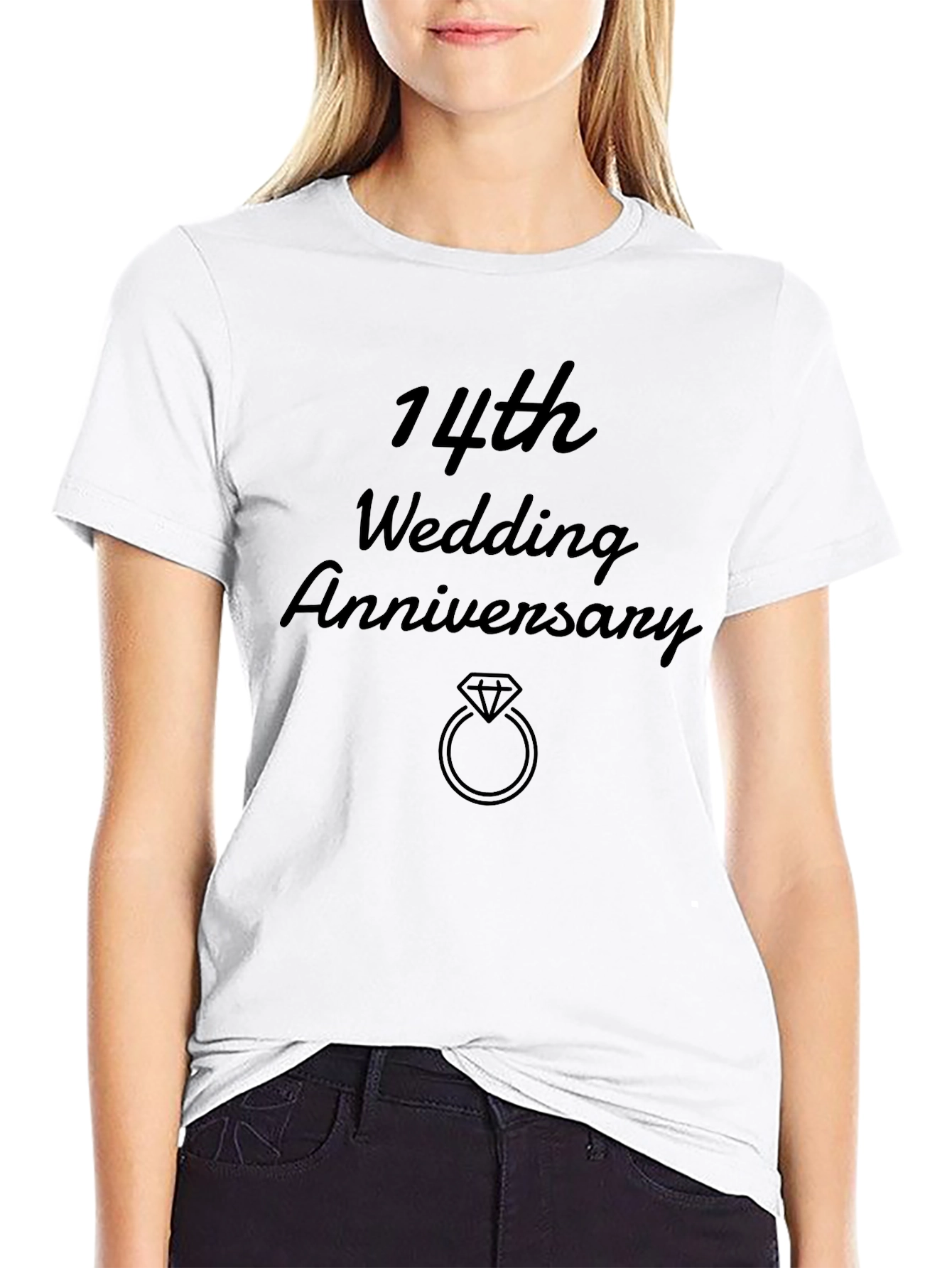 14th Wedding Anniversary Graphic T-Shirt