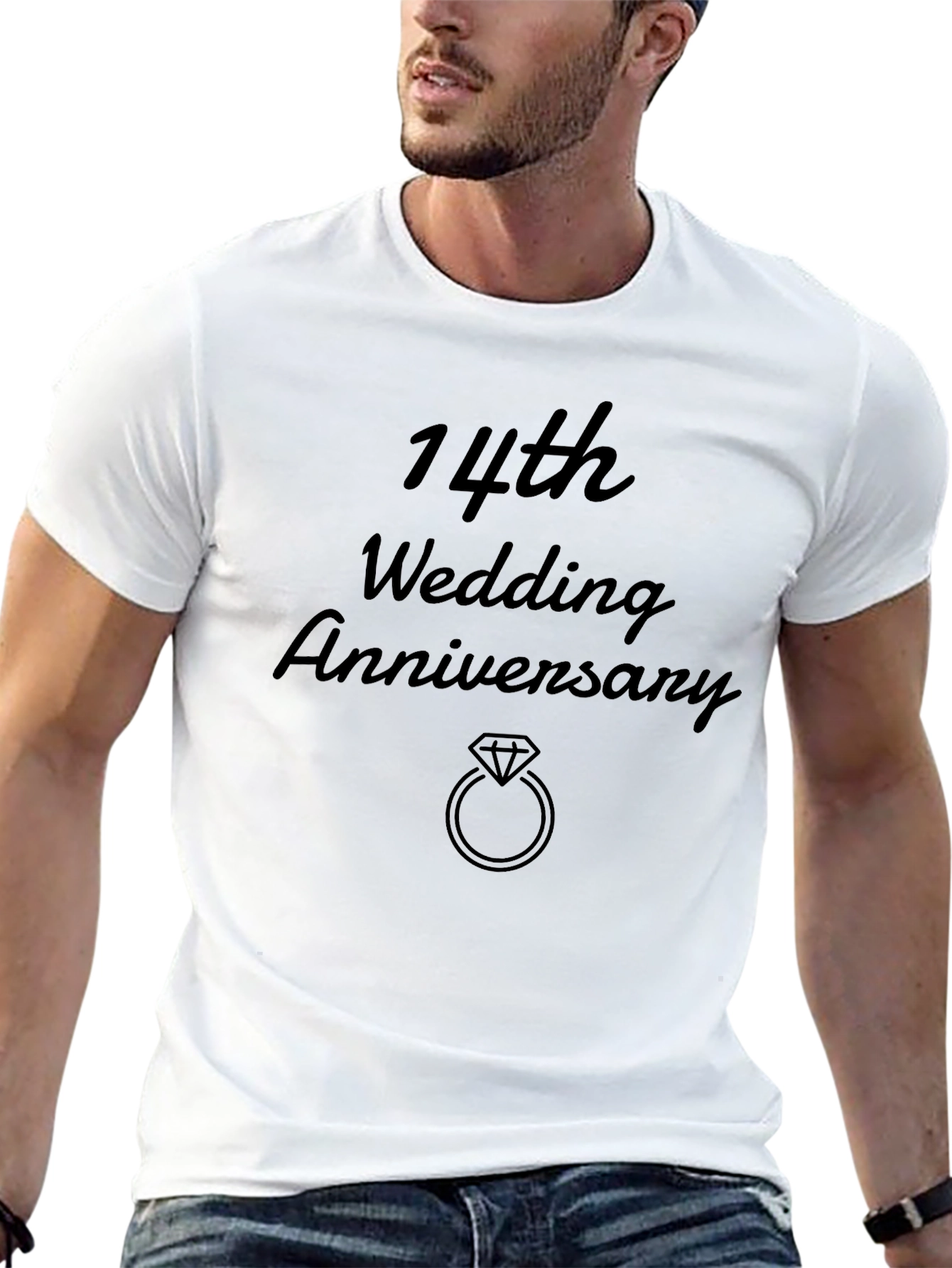 14th Wedding Anniversary Graphic T-Shirt