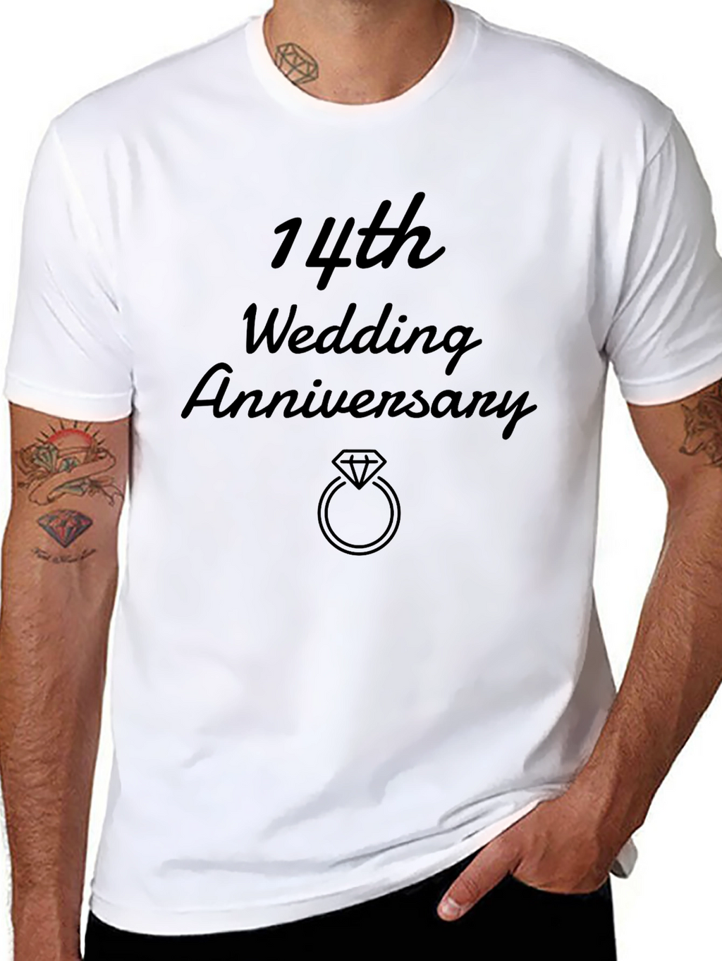 14th Wedding Anniversary Graphic T-Shirt