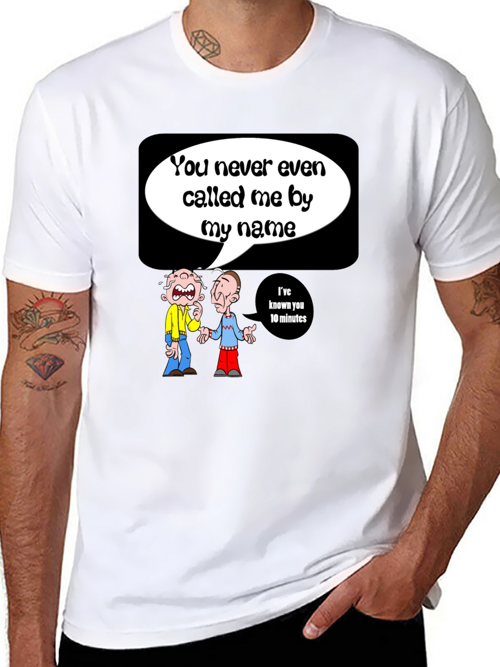 Funny Cartoon Graphic T-Shirt - Name Game
