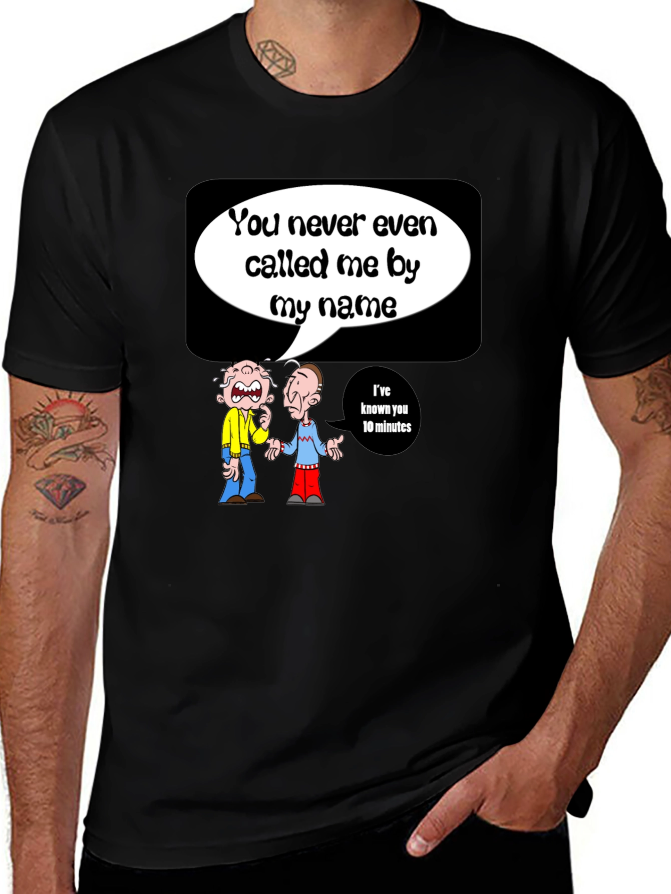 Funny Cartoon Graphic T-Shirt - Name Game