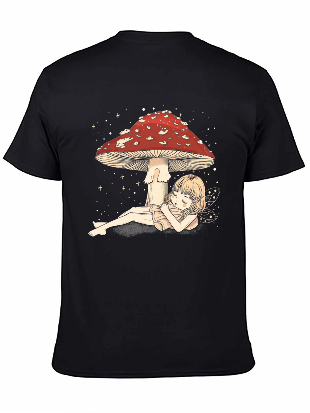 Whimsical Mushroom Fairy Graphic Tee