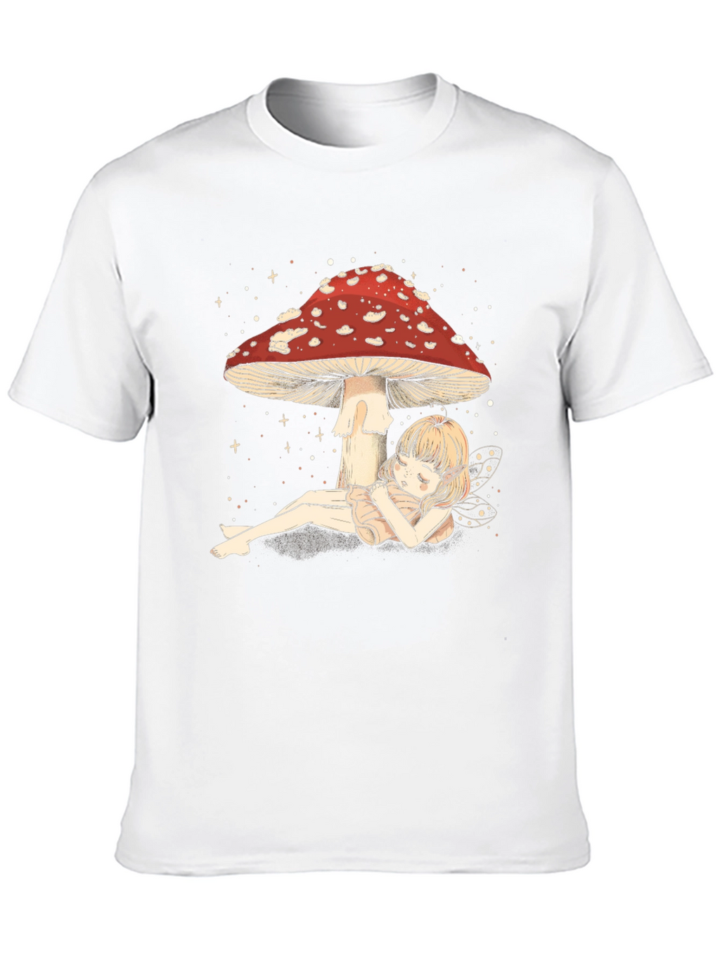 Whimsical Mushroom Fairy Graphic Tee