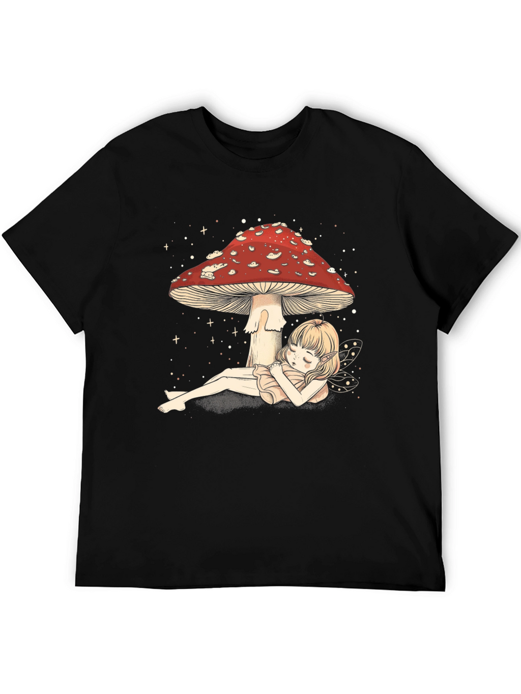 Whimsical Mushroom Fairy Graphic Tee