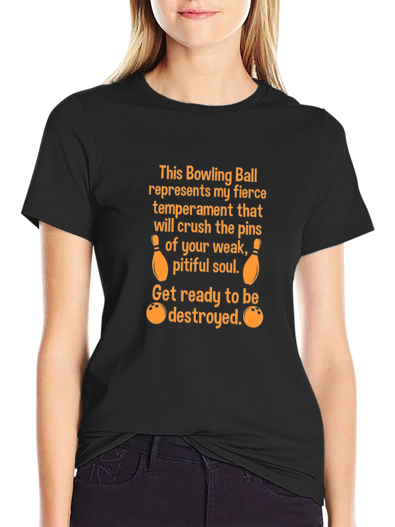 Bowling Ball Temperament Graphic Tee