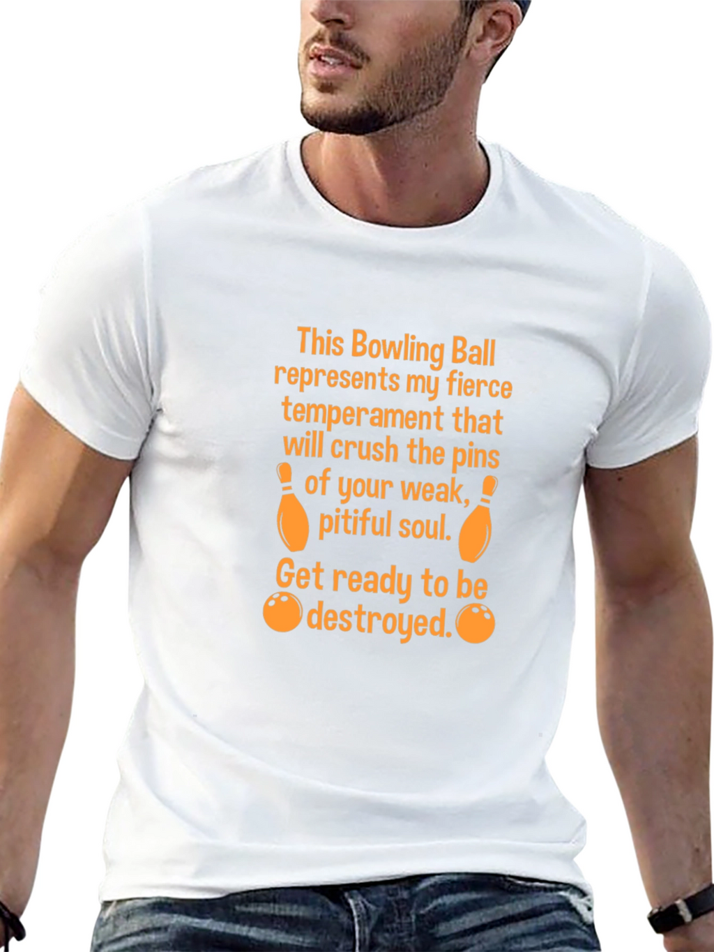Bowling Ball Temperament Graphic Tee