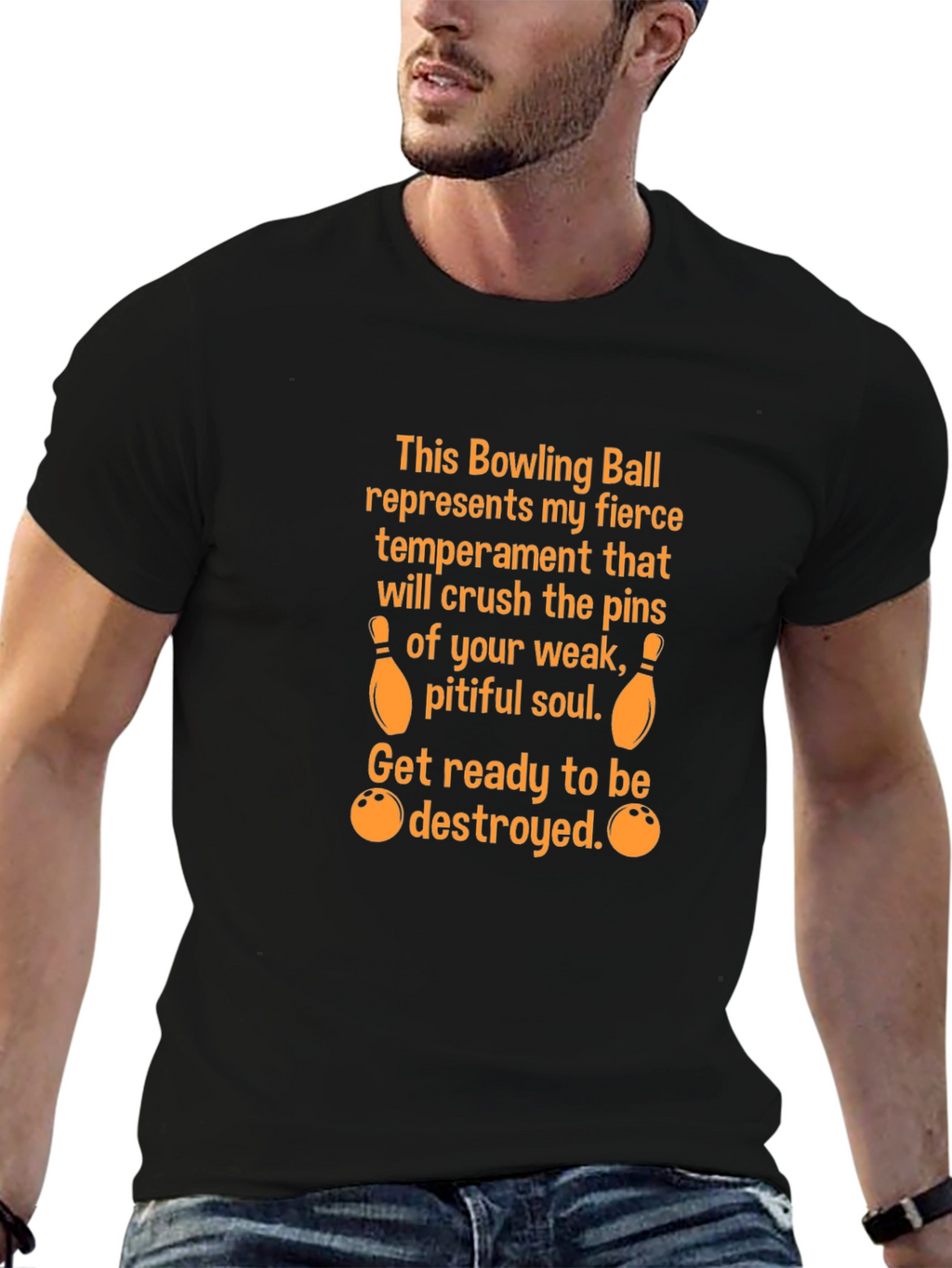 Bowling Ball Temperament Graphic Tee