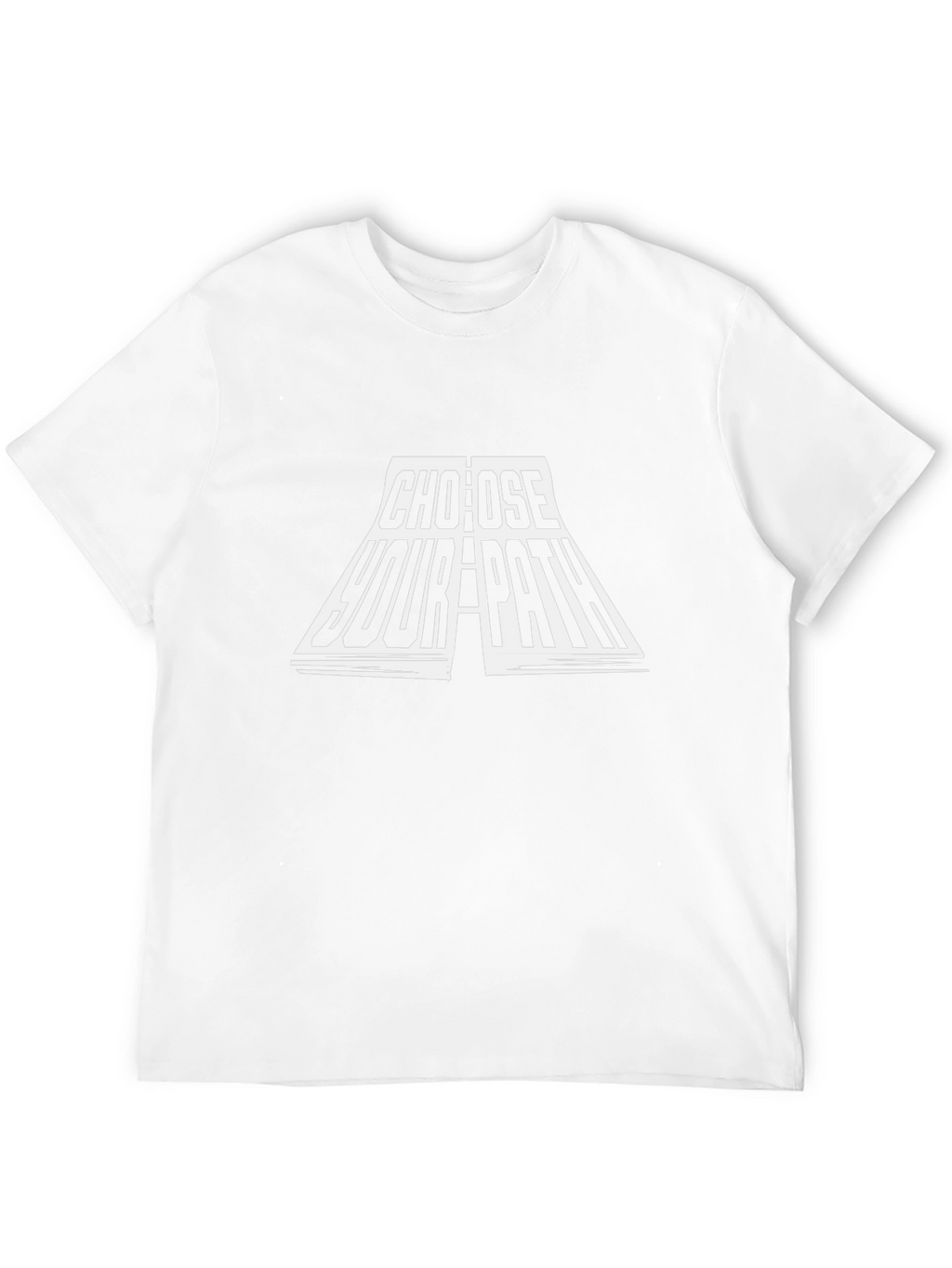 Choose Your Path Graphic Tee - Black Cotton