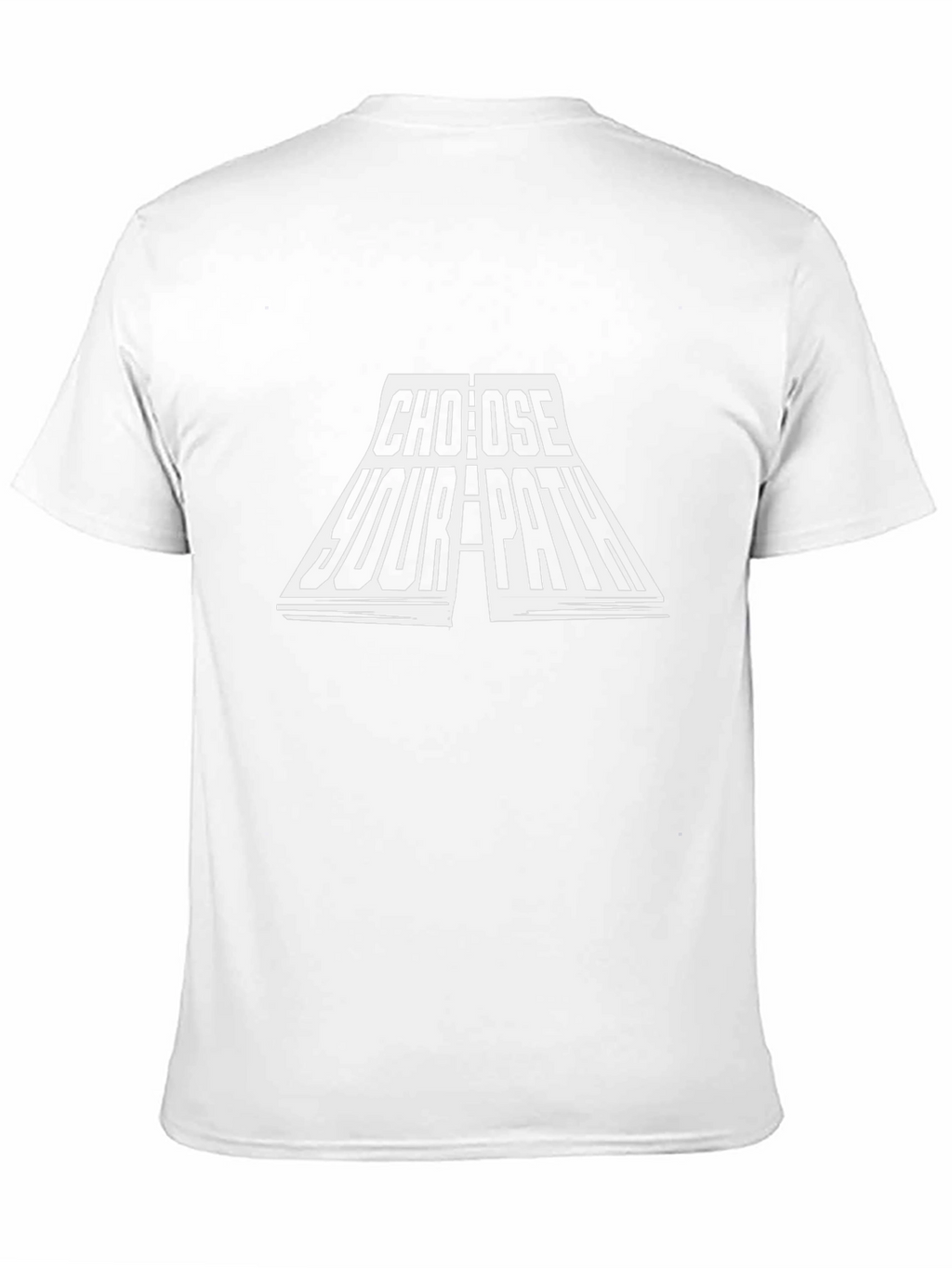 Choose Your Path Graphic Tee - Black Cotton