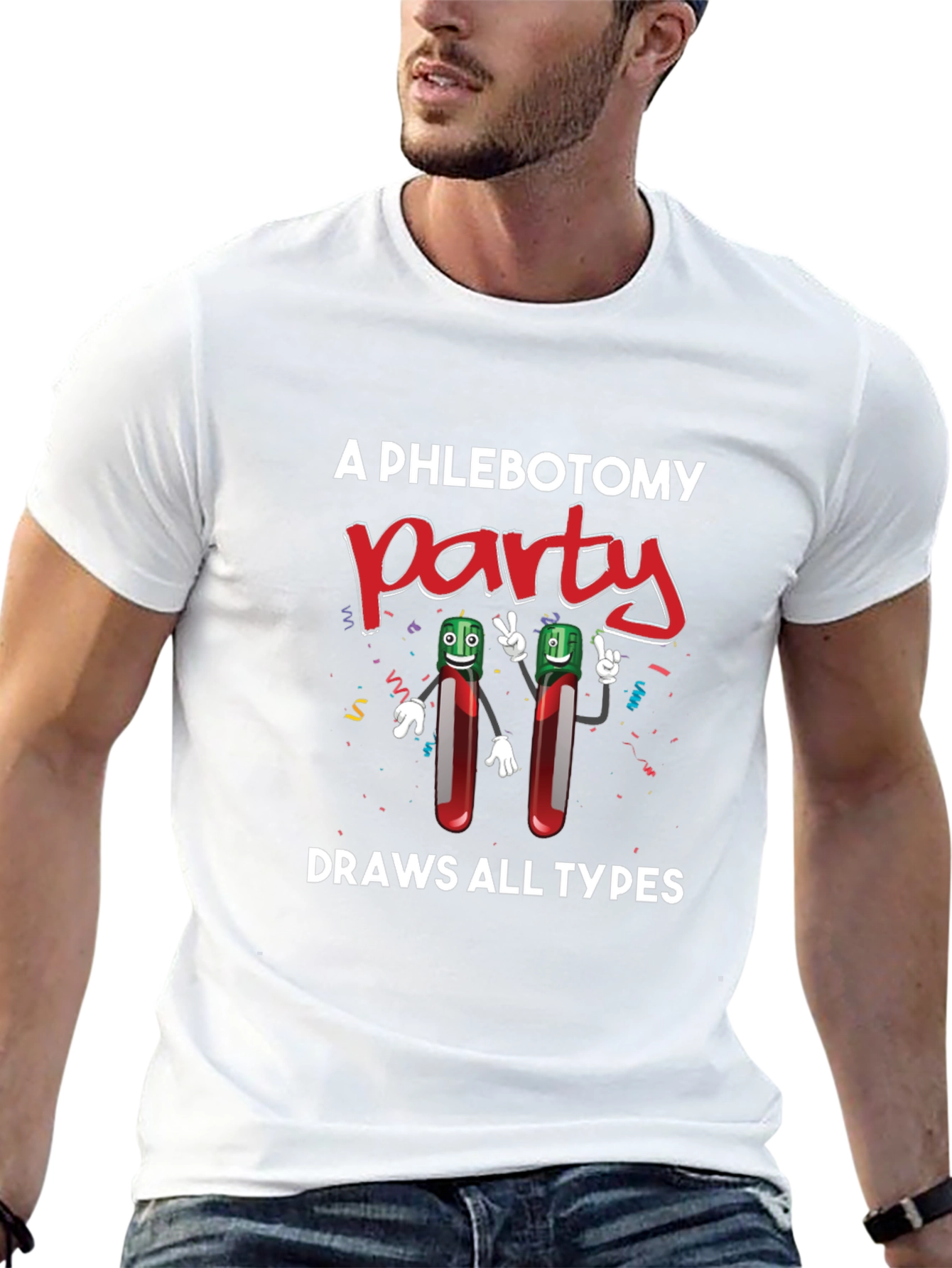 Phlebotomy Party T-Shirt - Draws All Types