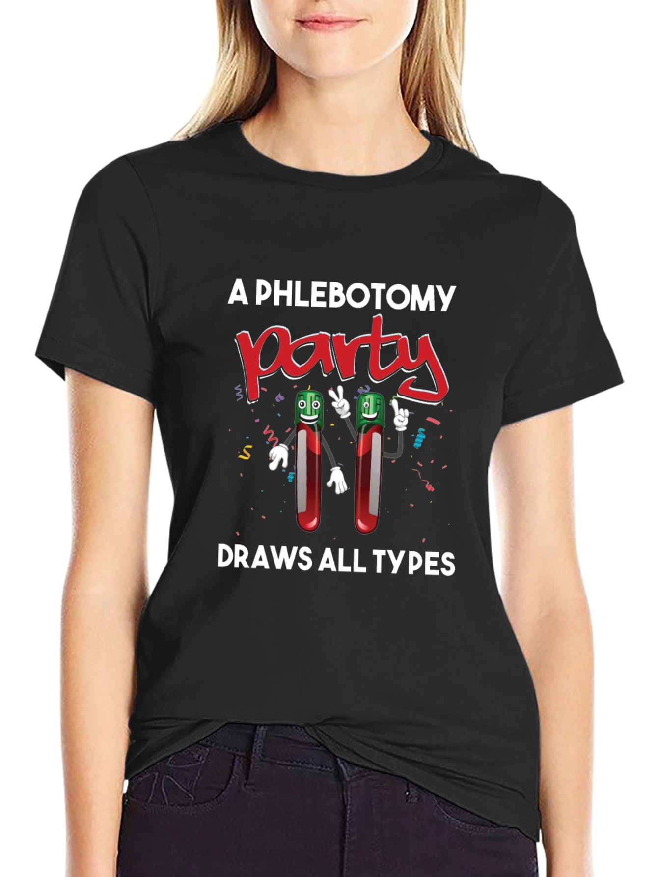 Phlebotomy Party T-Shirt - Draws All Types