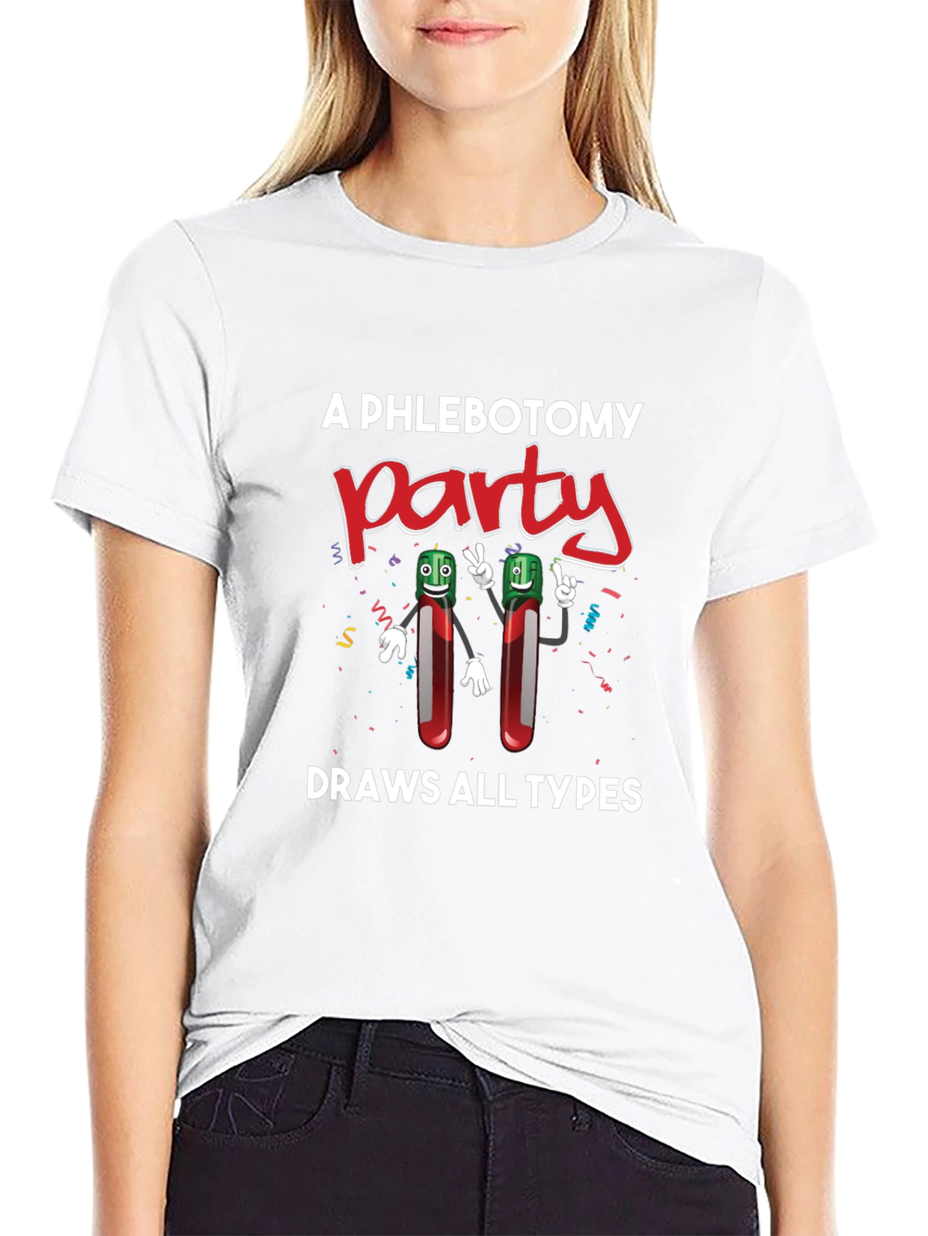 Phlebotomy Party T-Shirt - Draws All Types