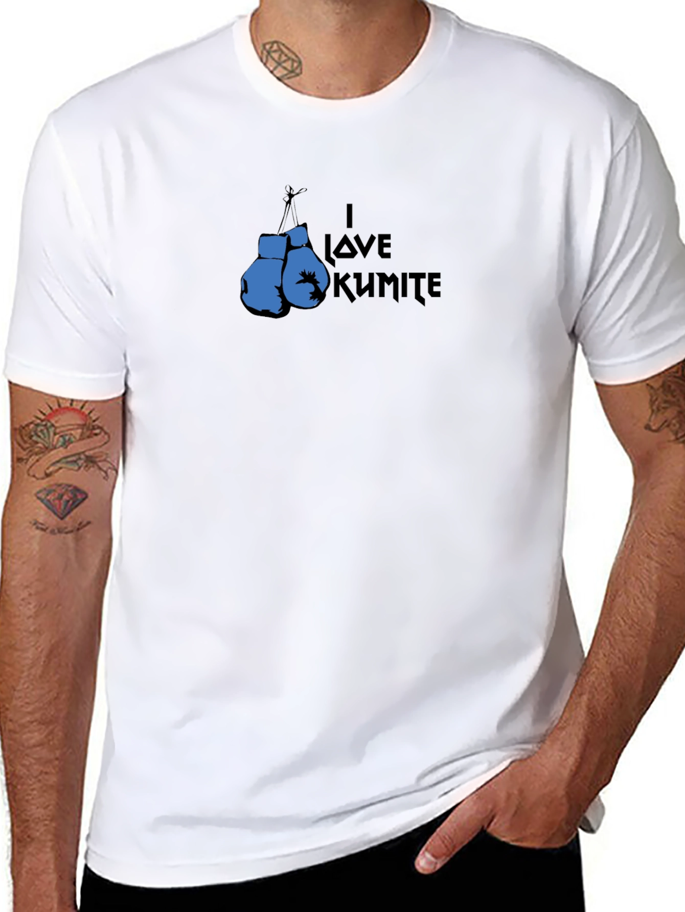 I Love Kumite Boxing Gloves Graphic T-Shirt