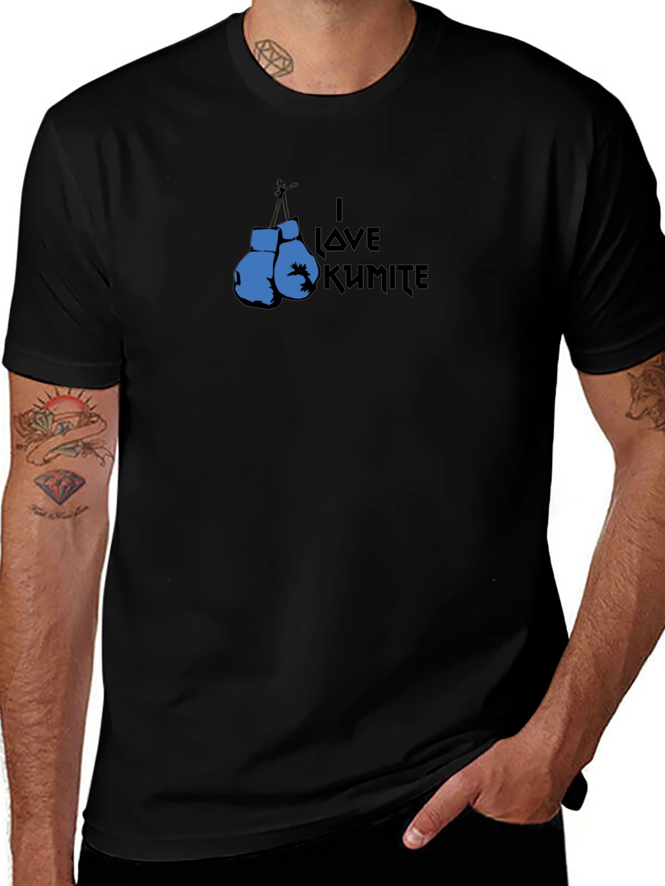 I Love Kumite Boxing Gloves Graphic T-Shirt