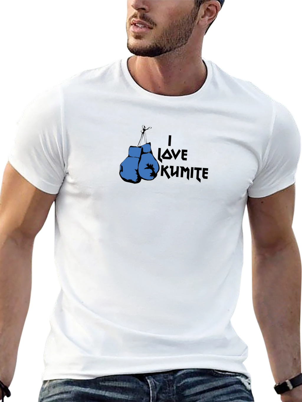 I Love Kumite Boxing Gloves Graphic T-Shirt