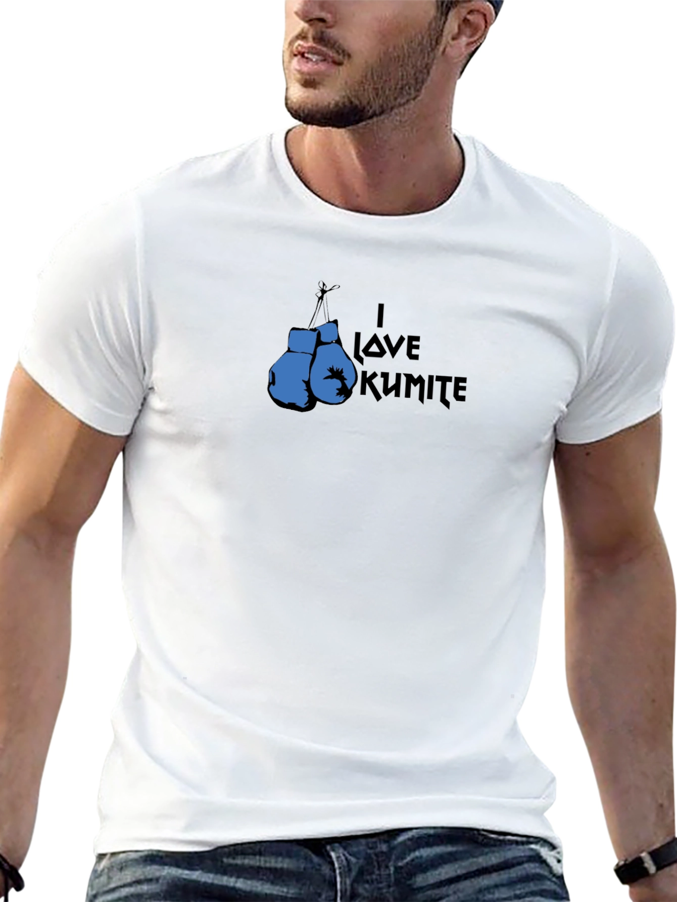 I Love Kumite Boxing Gloves Graphic T-Shirt