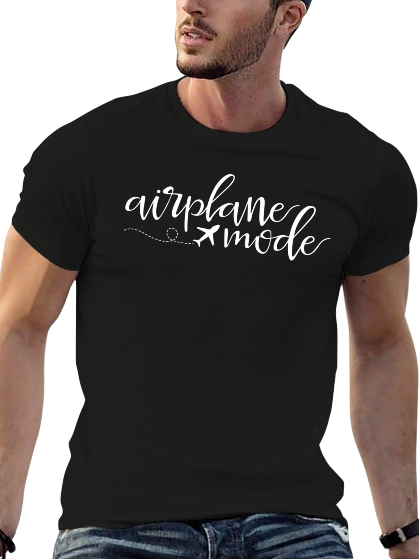 Airplane Mode Black T-Shirt