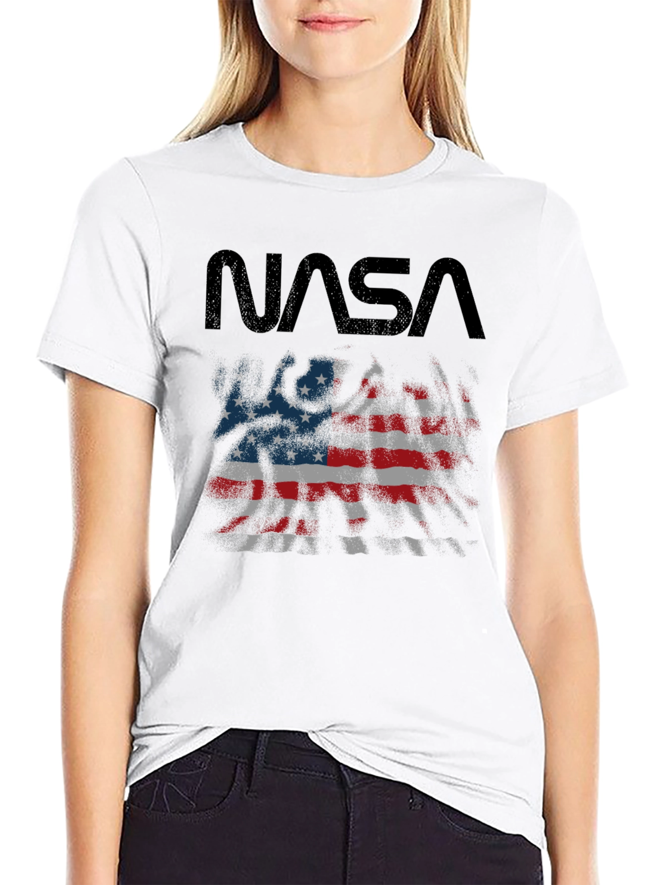 NASA American Flag T-Shirt