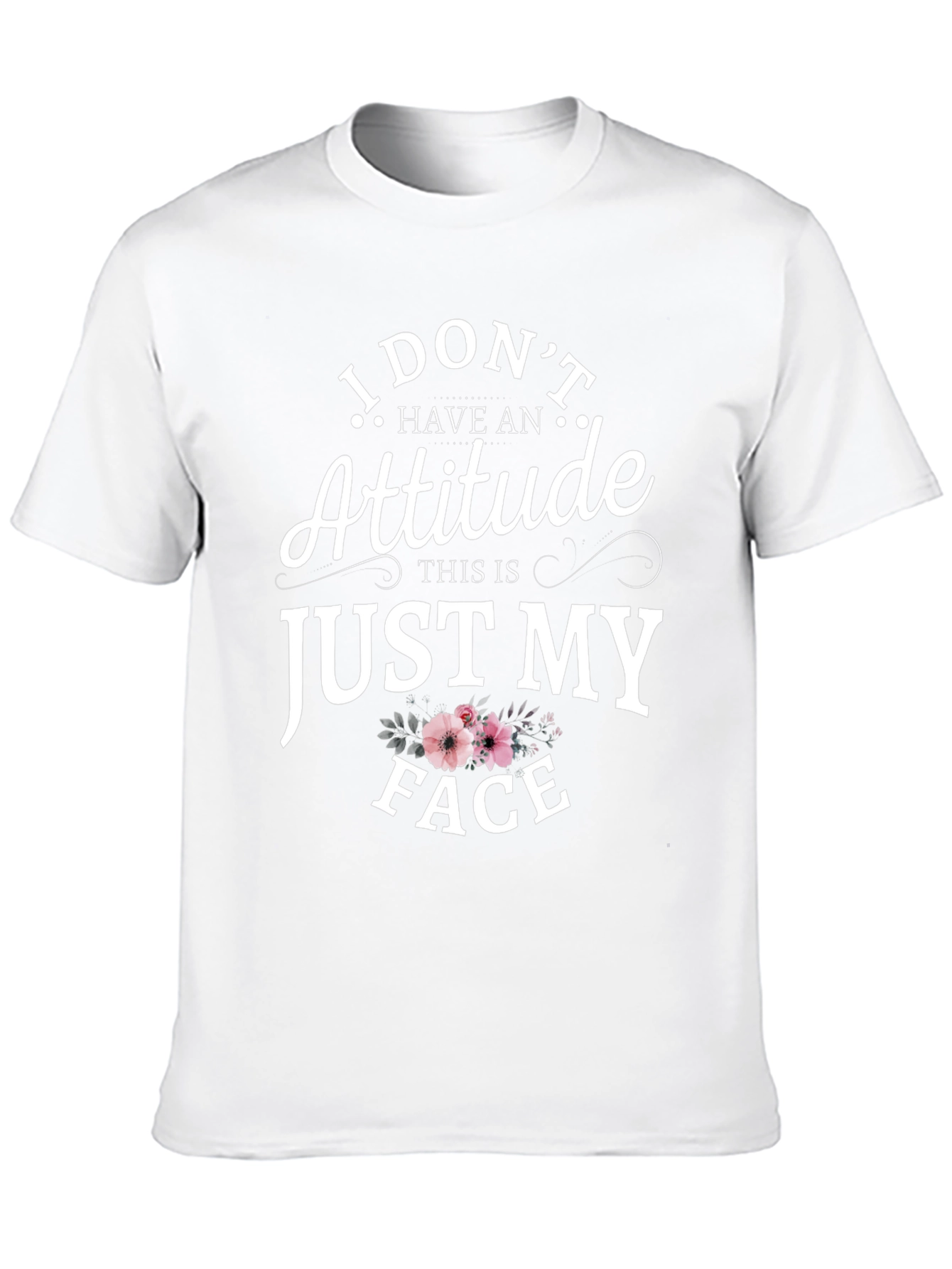 Funny Just My Face Graphic Tee - Unisex