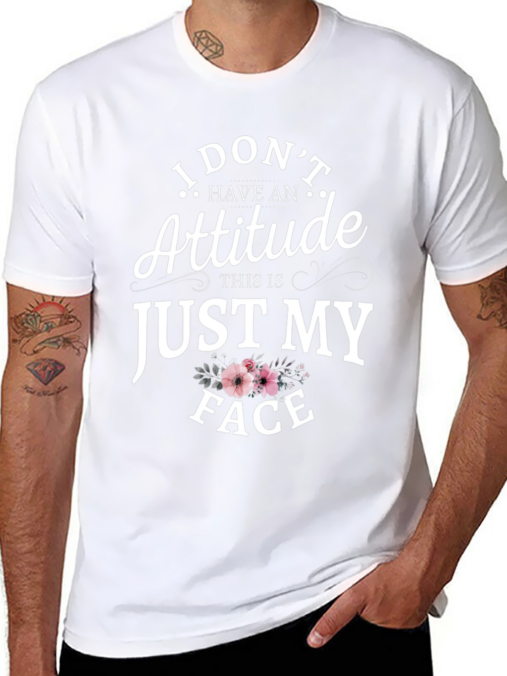 Funny Just My Face Graphic Tee - Unisex
