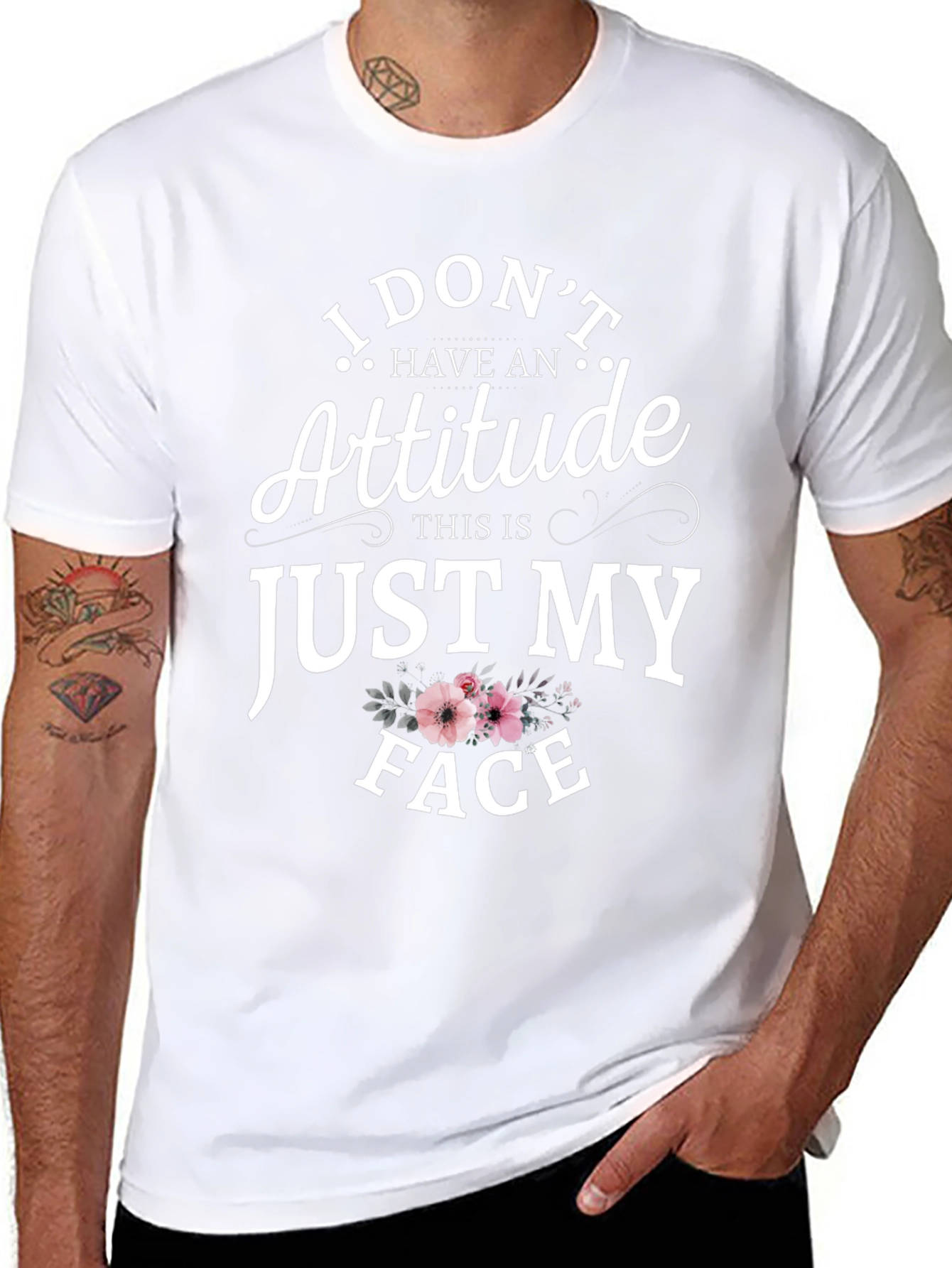 Funny Just My Face Graphic Tee - Unisex