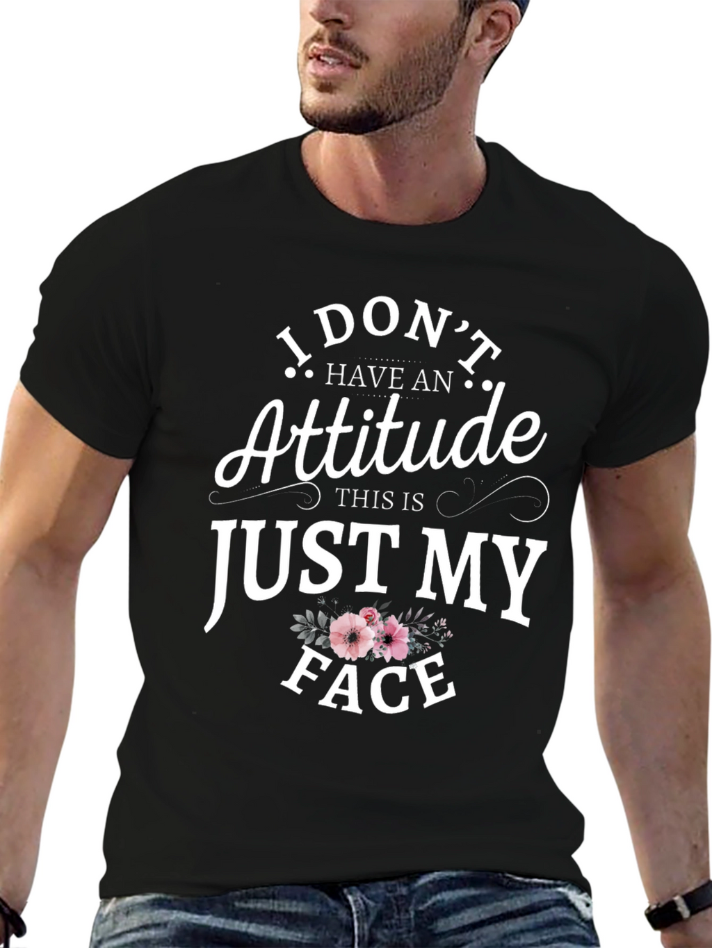 Funny Just My Face Graphic Tee - Unisex