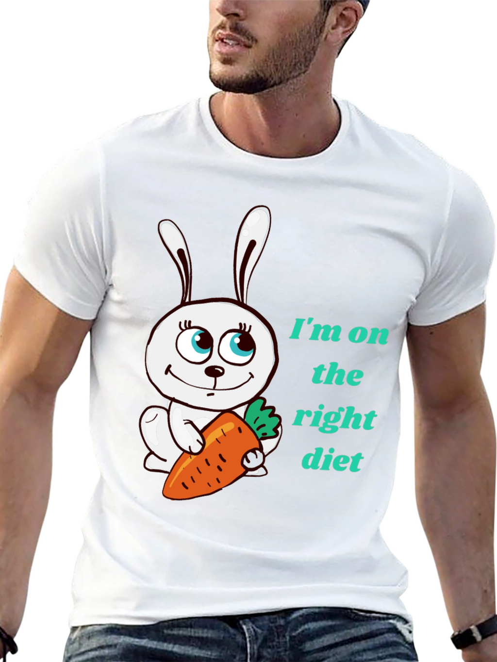 Funny Rabbit Diet T-Shirt