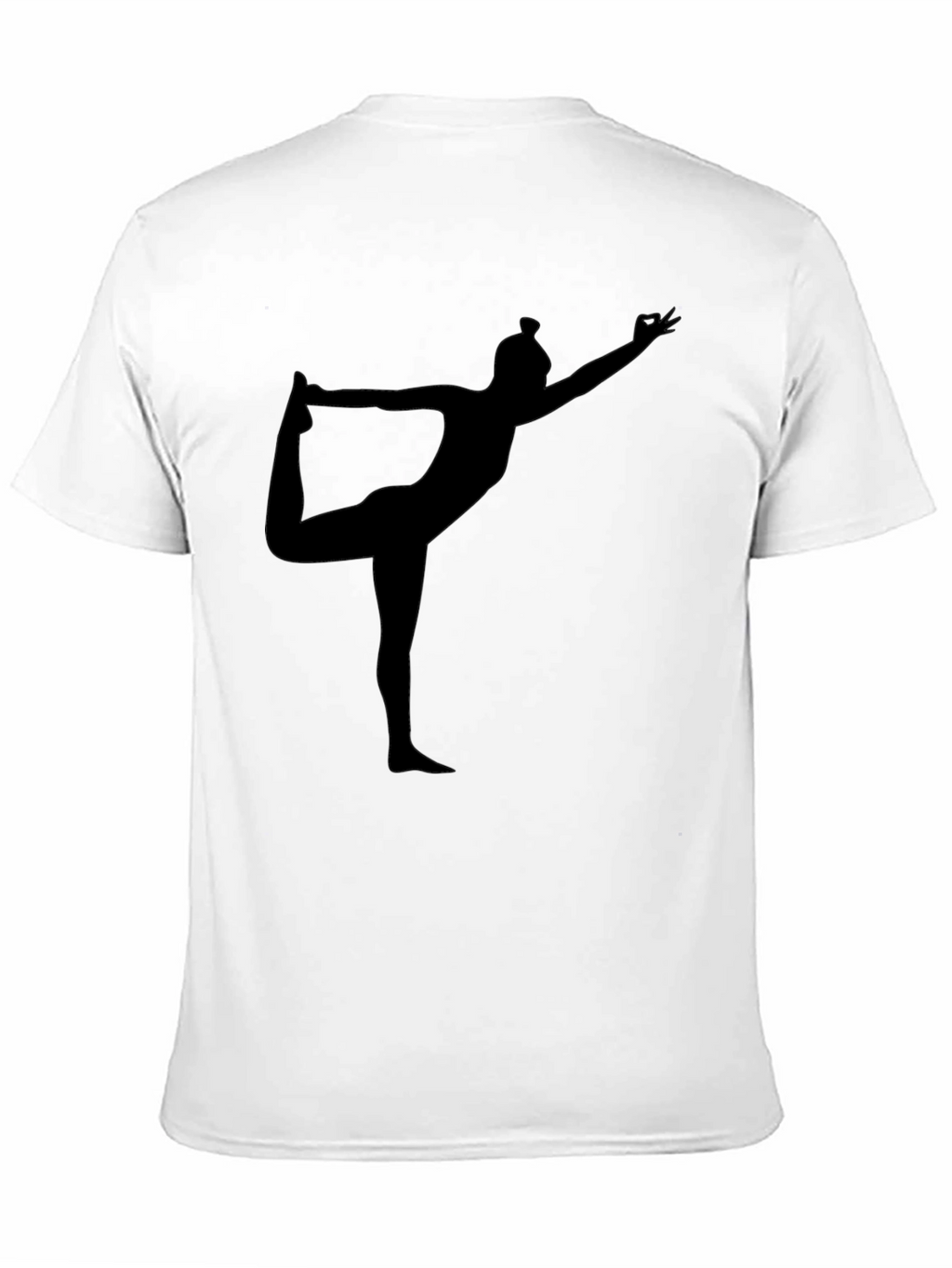 Yoga Silhouette Black T-Shirt