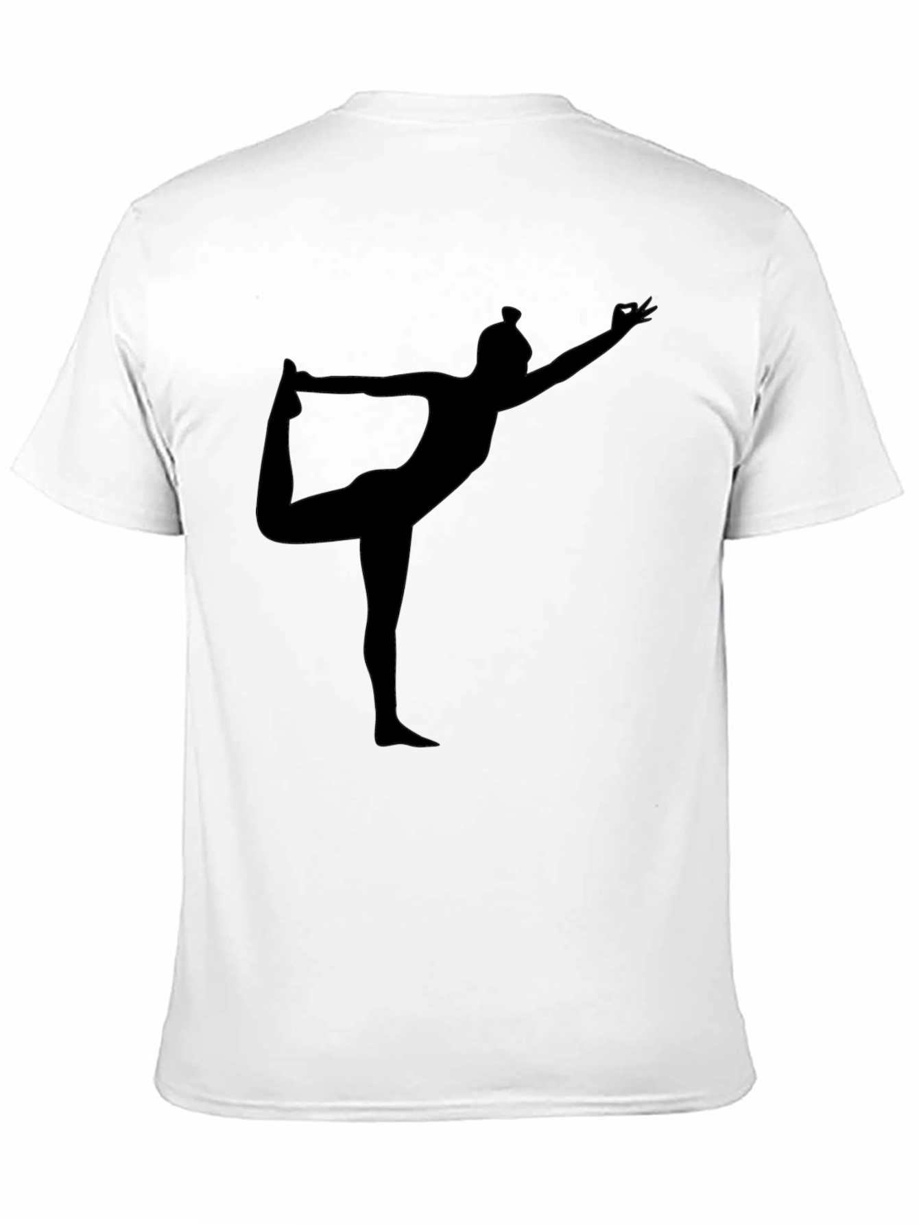 Yoga Silhouette Black T-Shirt