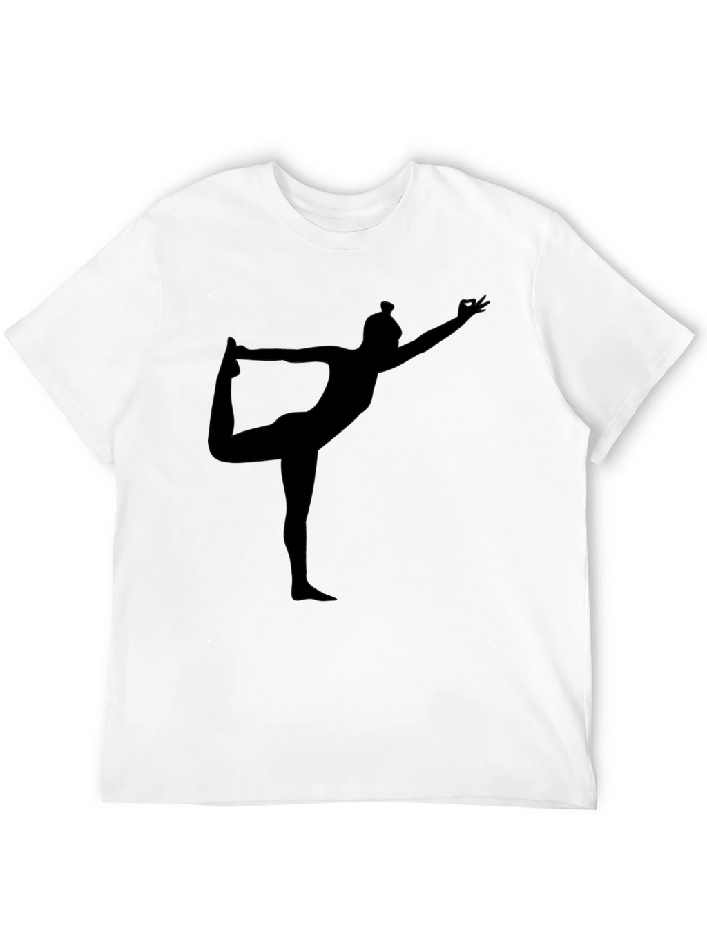 Yoga Silhouette Black T-Shirt