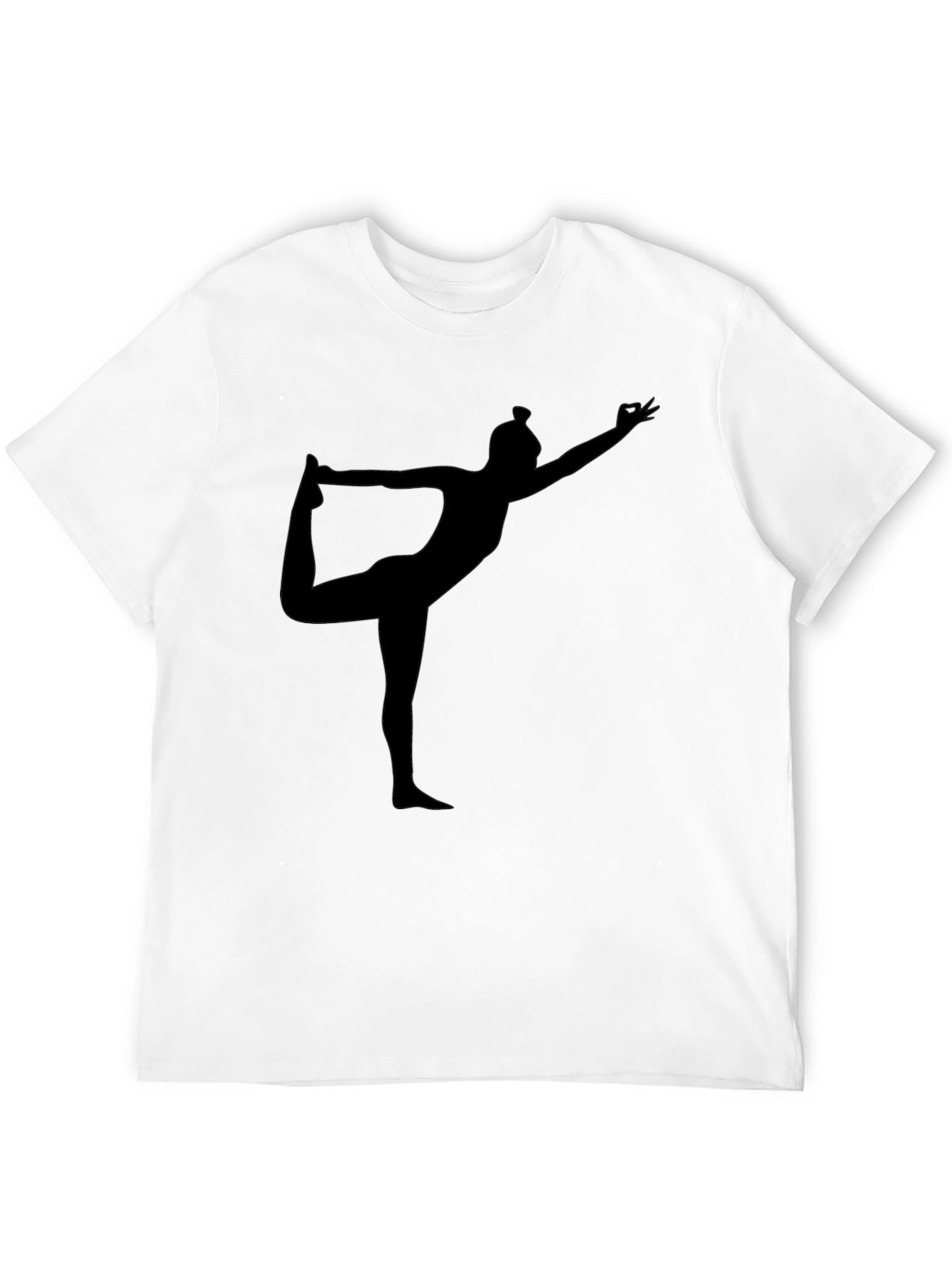 Yoga Silhouette Black T-Shirt