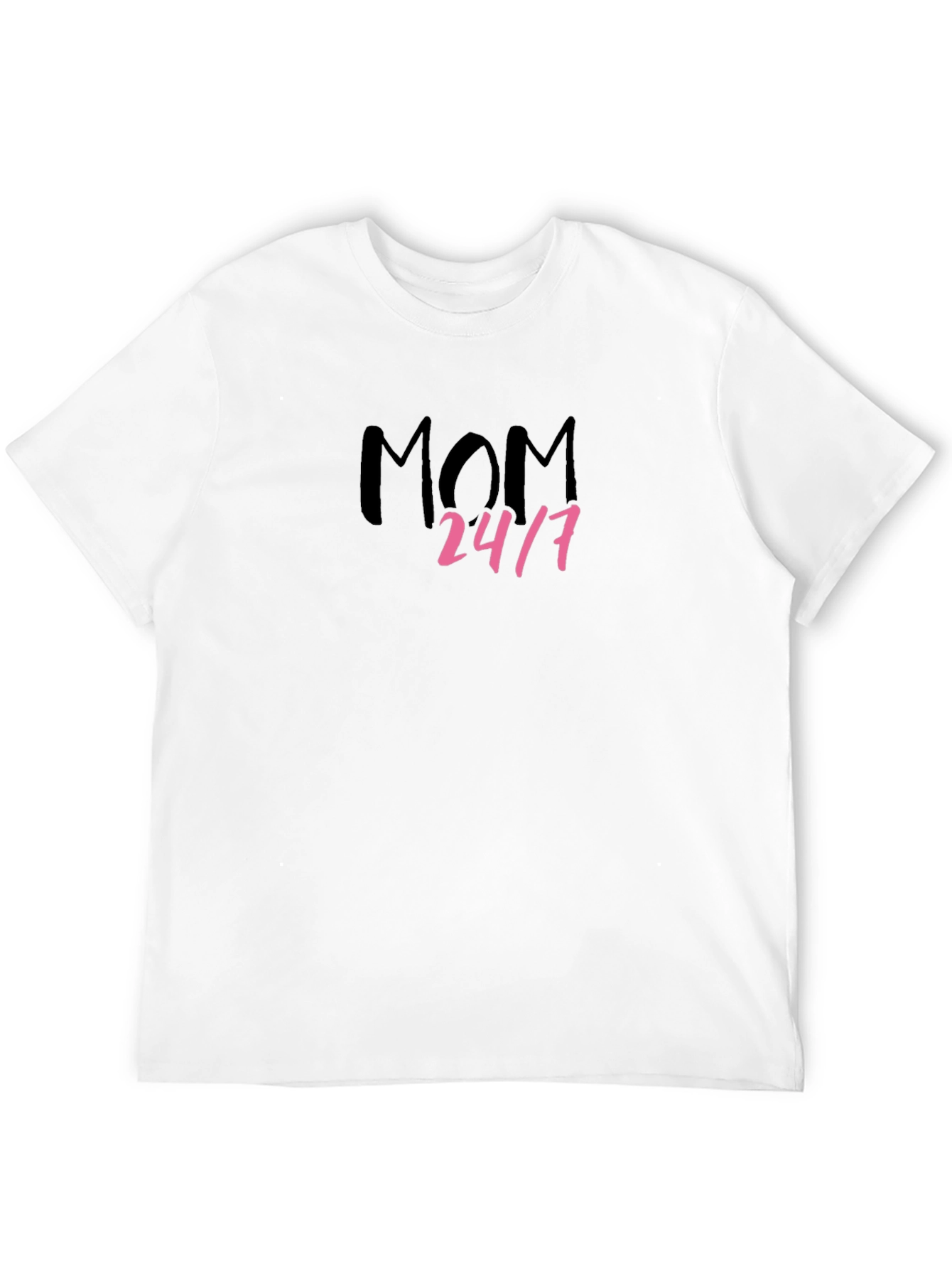 Mom 24/7 Black Graphic Tee