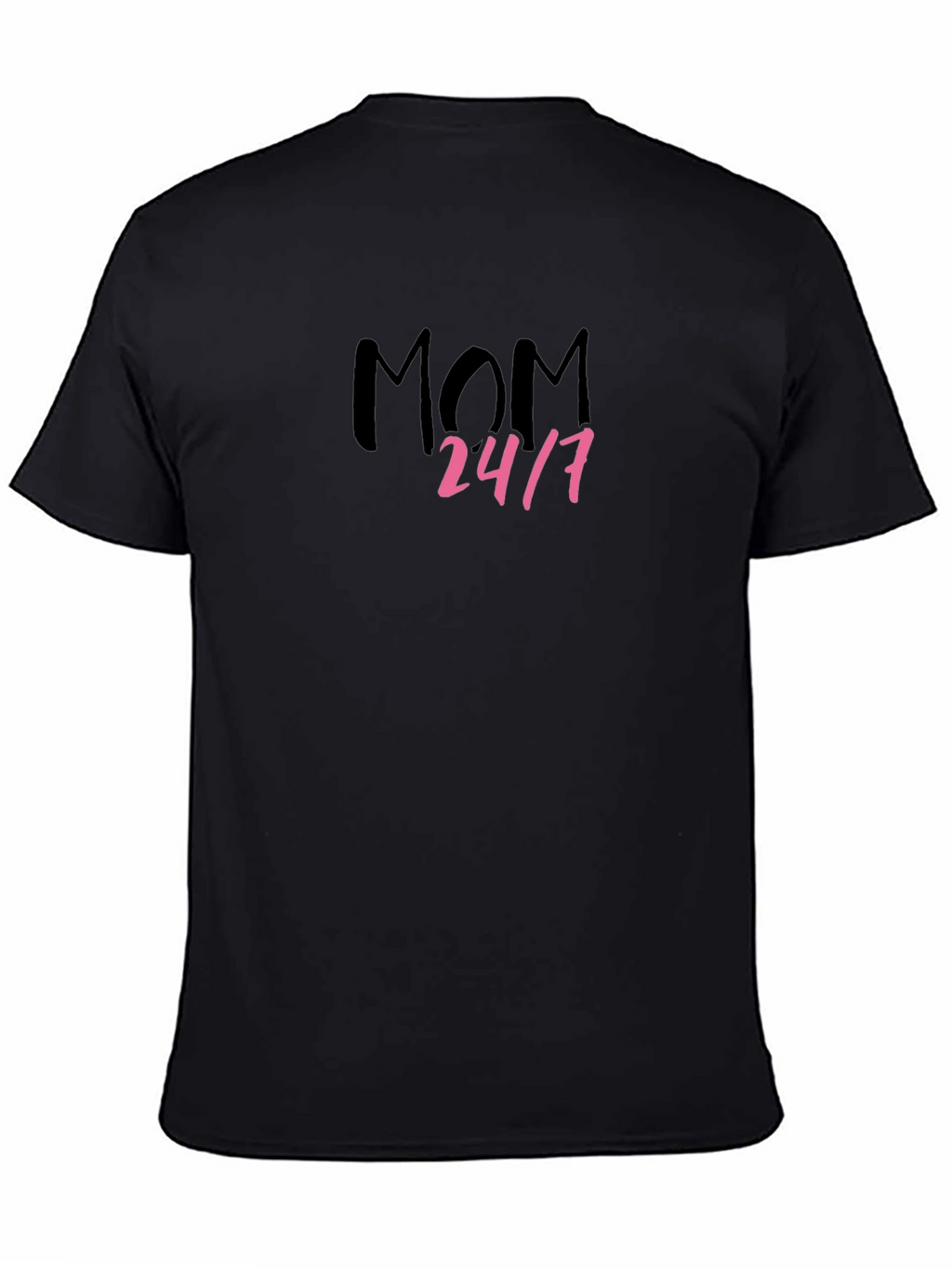 Mom 24/7 Black Graphic Tee