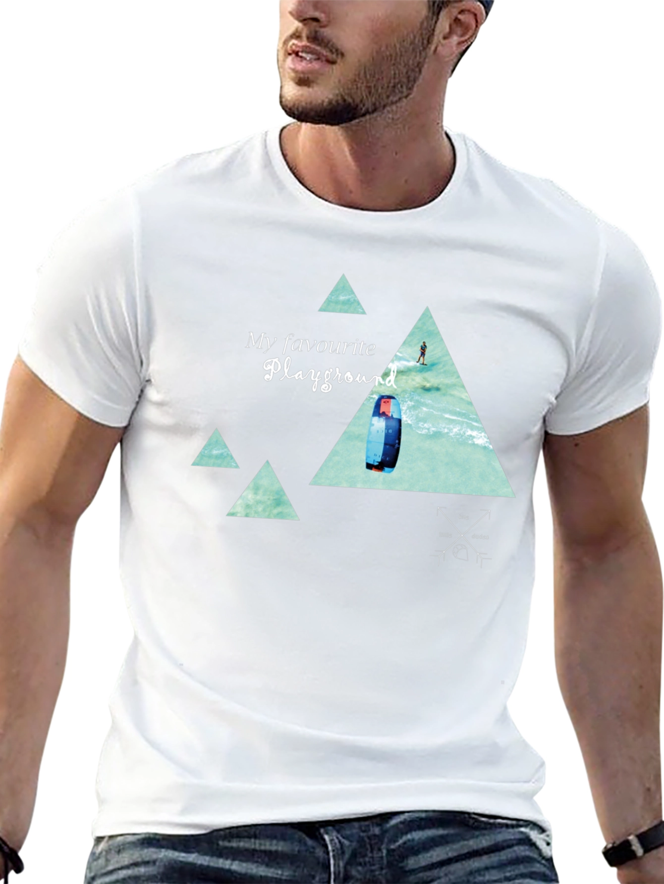 Kitesurfing Playground Black Graphic Tee