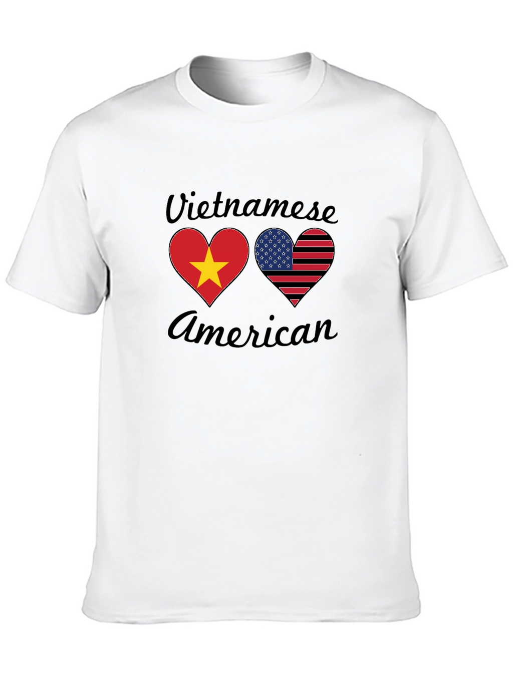 Vietnamese American Heart Flag T-Shirt