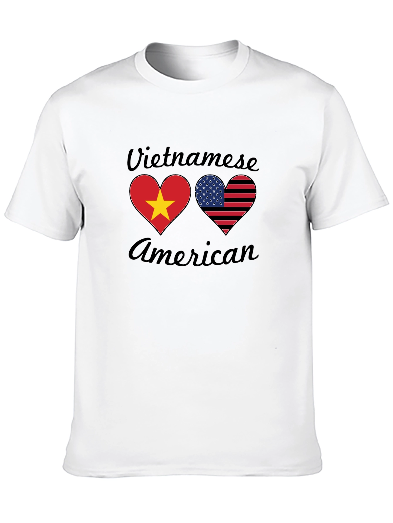 Vietnamese American Heart Flag T-Shirt