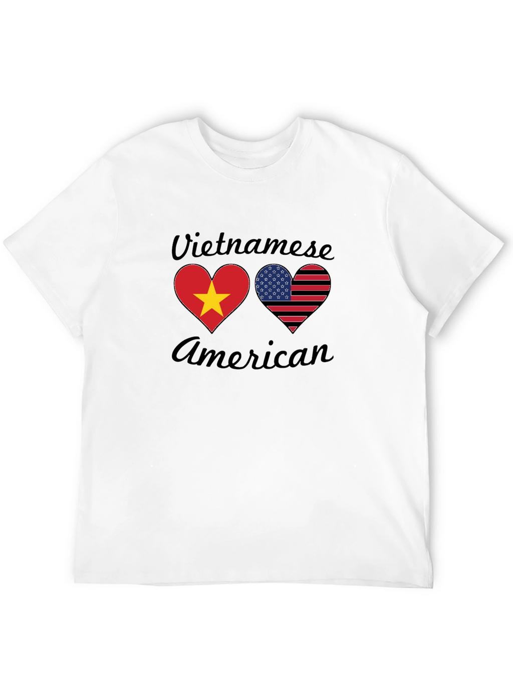 Vietnamese American Heart Flag T-Shirt