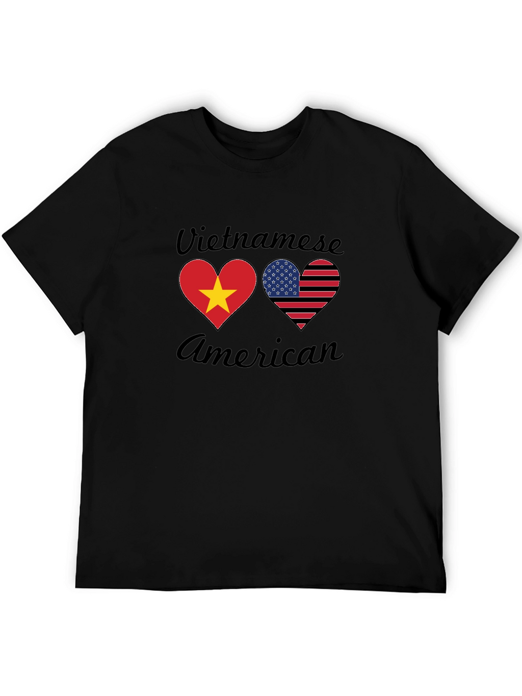 Vietnamese American Heart Flag T-Shirt