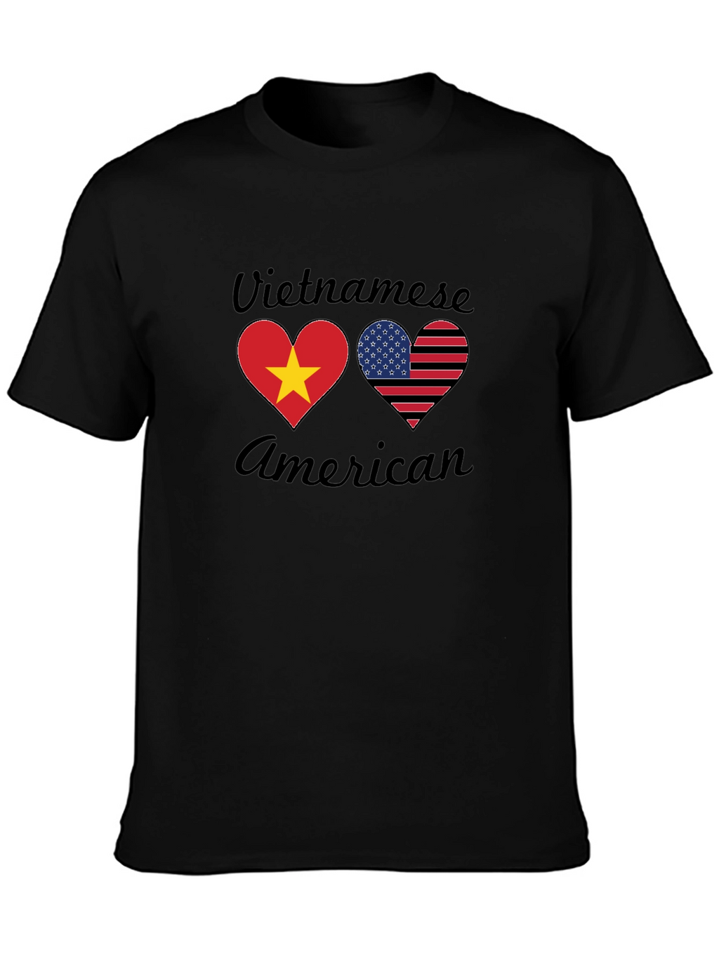 Vietnamese American Heart Flag T-Shirt